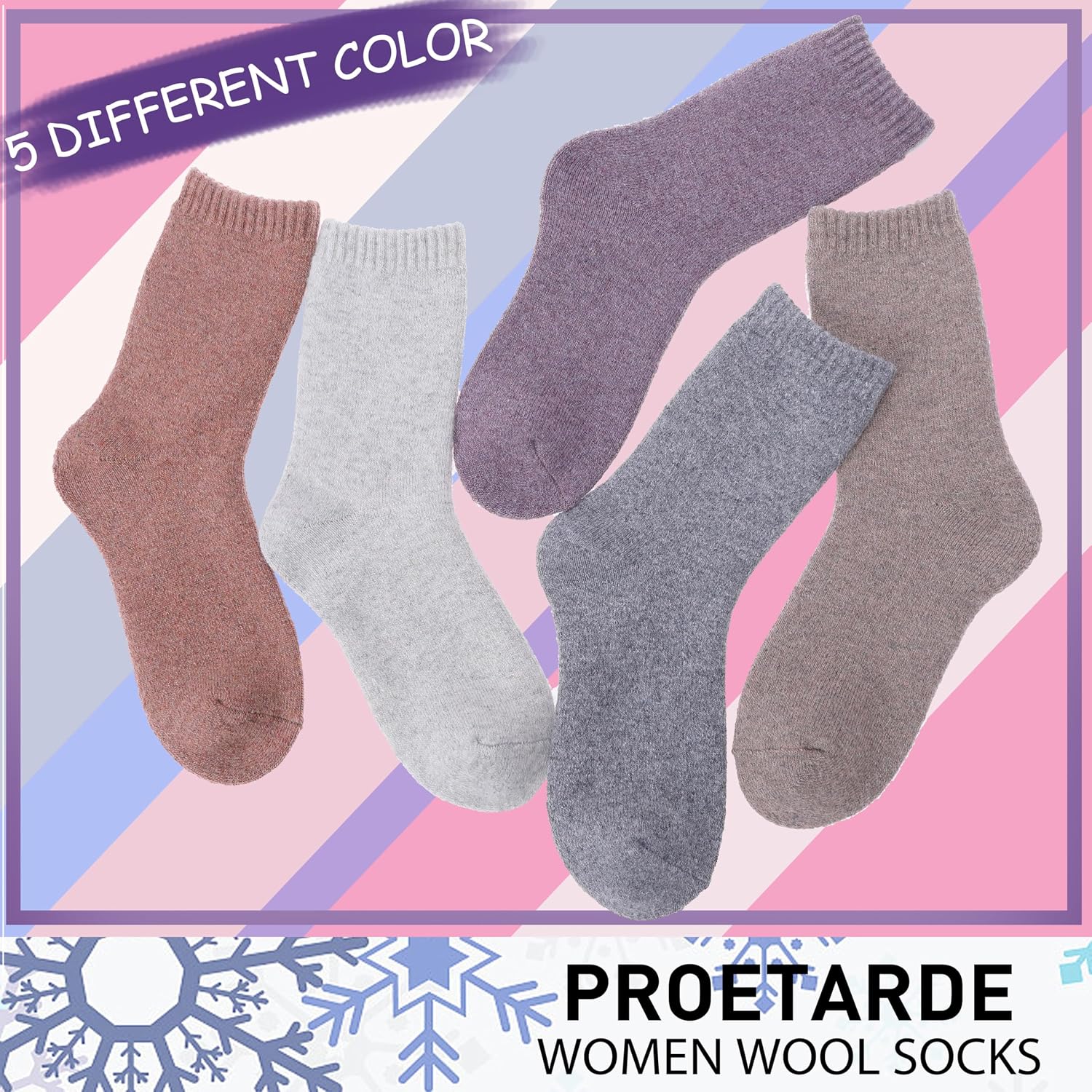 Detalle de PROETRADE Merino Socks 5-Pack