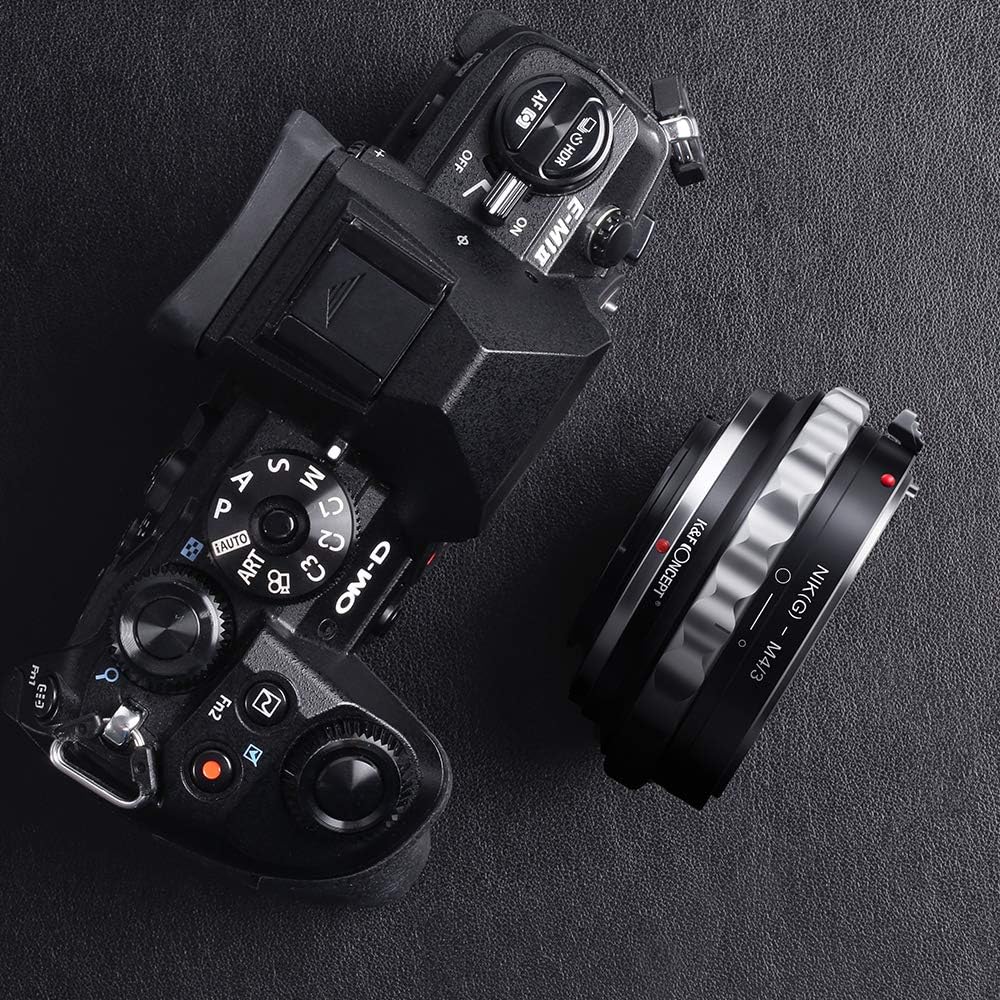 Detalle de K&F CONCEPT Nikon G AF-S(F) Objektiv Adapter mit Blendenring für Micro 4/3 (M4/3) – mechanisch, manuell