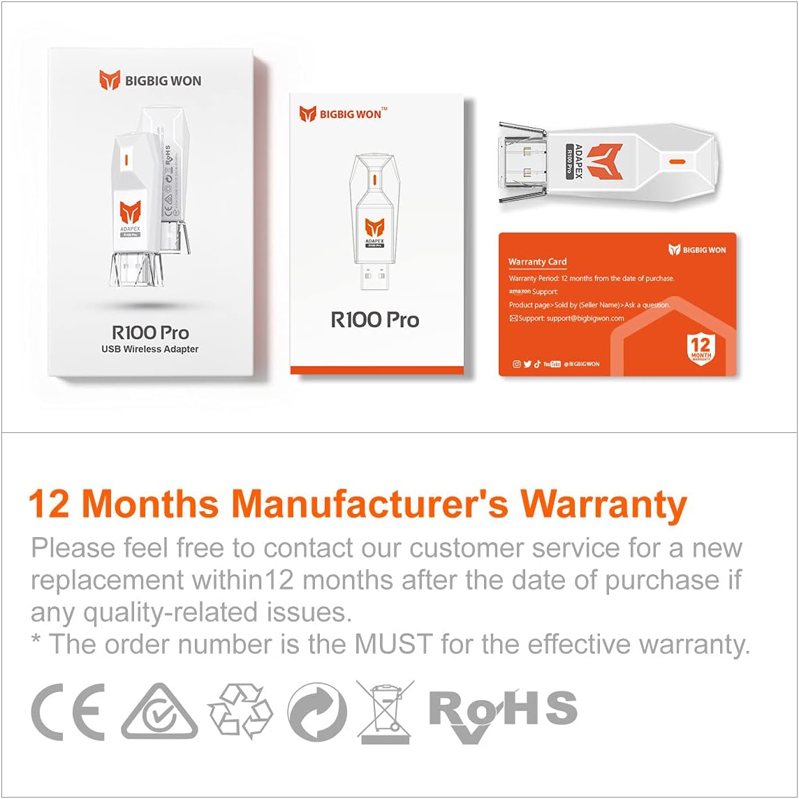 Thumbnail 6 de BIGBIG WON R100 Pro Controller Adapter (Xbox/PS/Switch) — Wireless controller converter for PS4, Switch, and PC