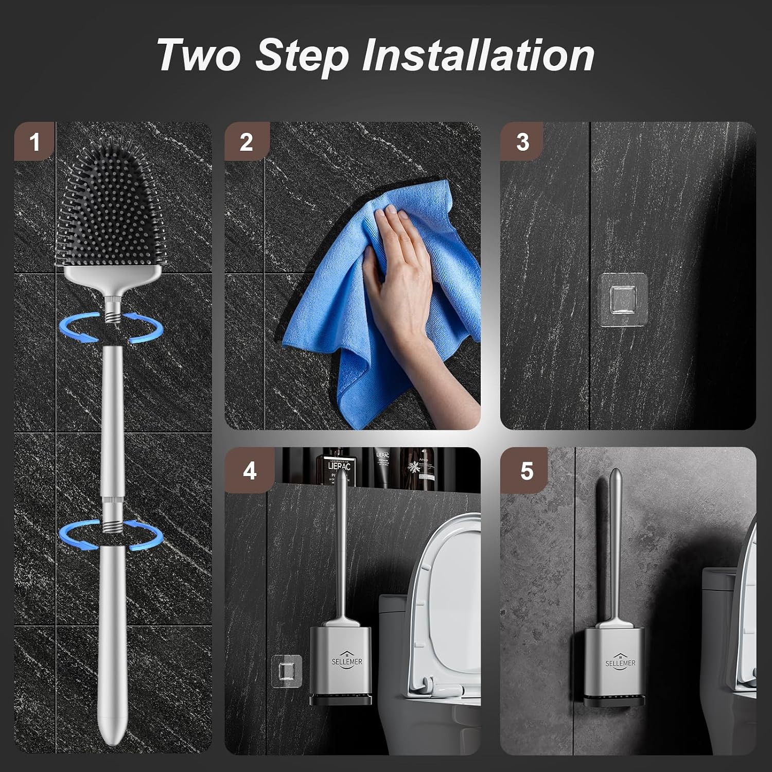 Detalle 2 de Sellemer Silicone Toilet Brush