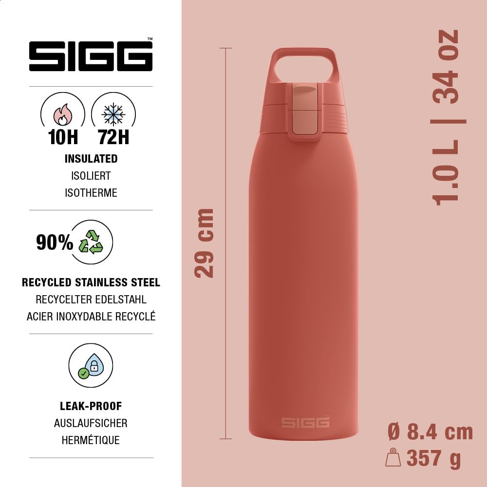 Thumbnail 1 de Sigg Shield Therm One Isolierte Trinkflasche – 0,5–1 L, auslaufsicher, spülmaschinenfest
