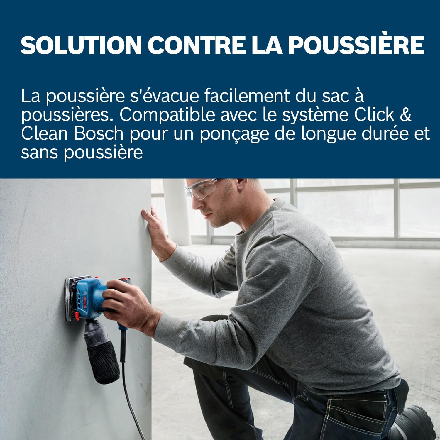 Thumbnail 1 de Bosch Professional Ponceuse vibrante GSS 140 (220 W) avec sac à poussières et feuille abrasive C411