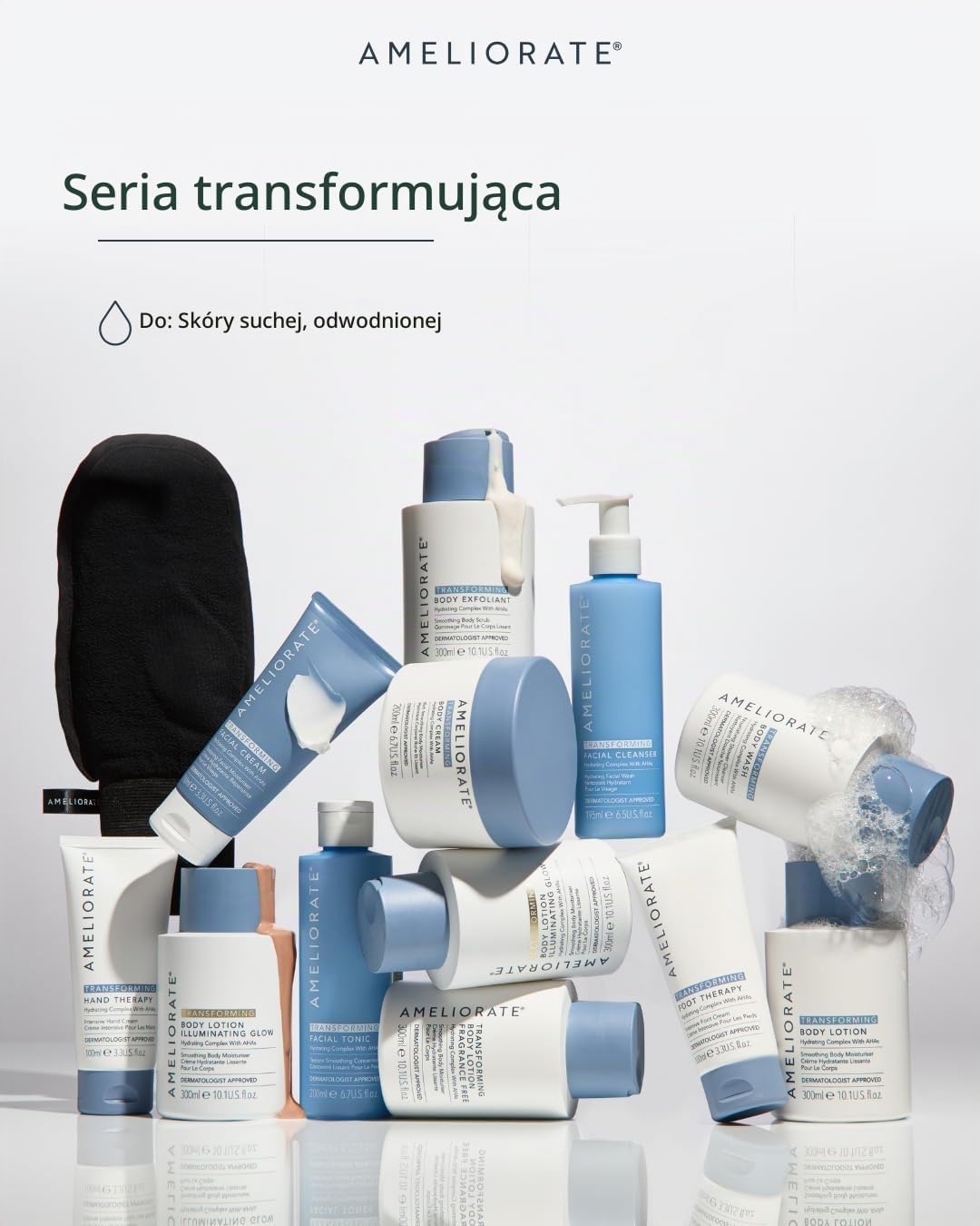 Thumbnail 6 de AMELIORATE Transforming Fragrance Free Body Lotion 500 ml, balsam z AHA