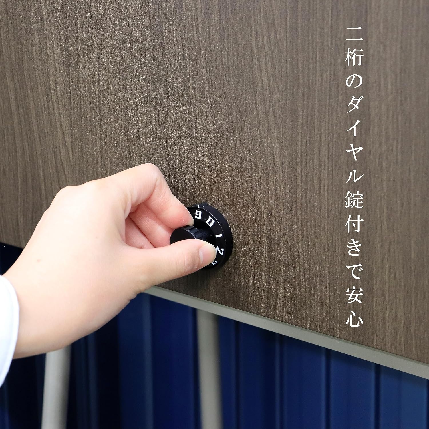 Detalle de グリーンライフ FHM-70D(TGY) 木目調大型郵便ポスト ダイヤル錠付き・B4封筒対応