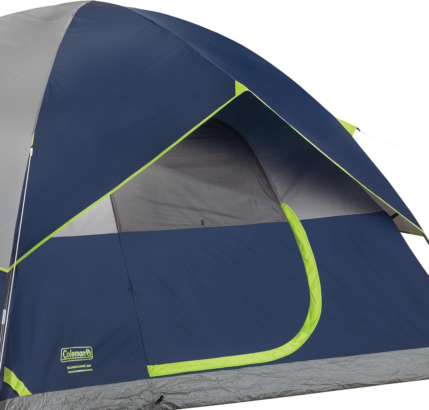 Detalle 2 de Coleman Sundome Camping Tent with Rainfly, 6-Person (Weatherproof, Fast Setup)