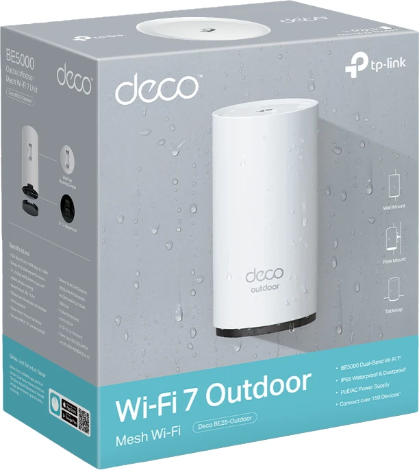 Thumbnail 13 de TP-Link Deco BE65 Wi‑Fi 7 Mesh 3er-Pack + Deco BE25 Outdoor – stabiles WLAN-Netzwerk für drinnen und draußen