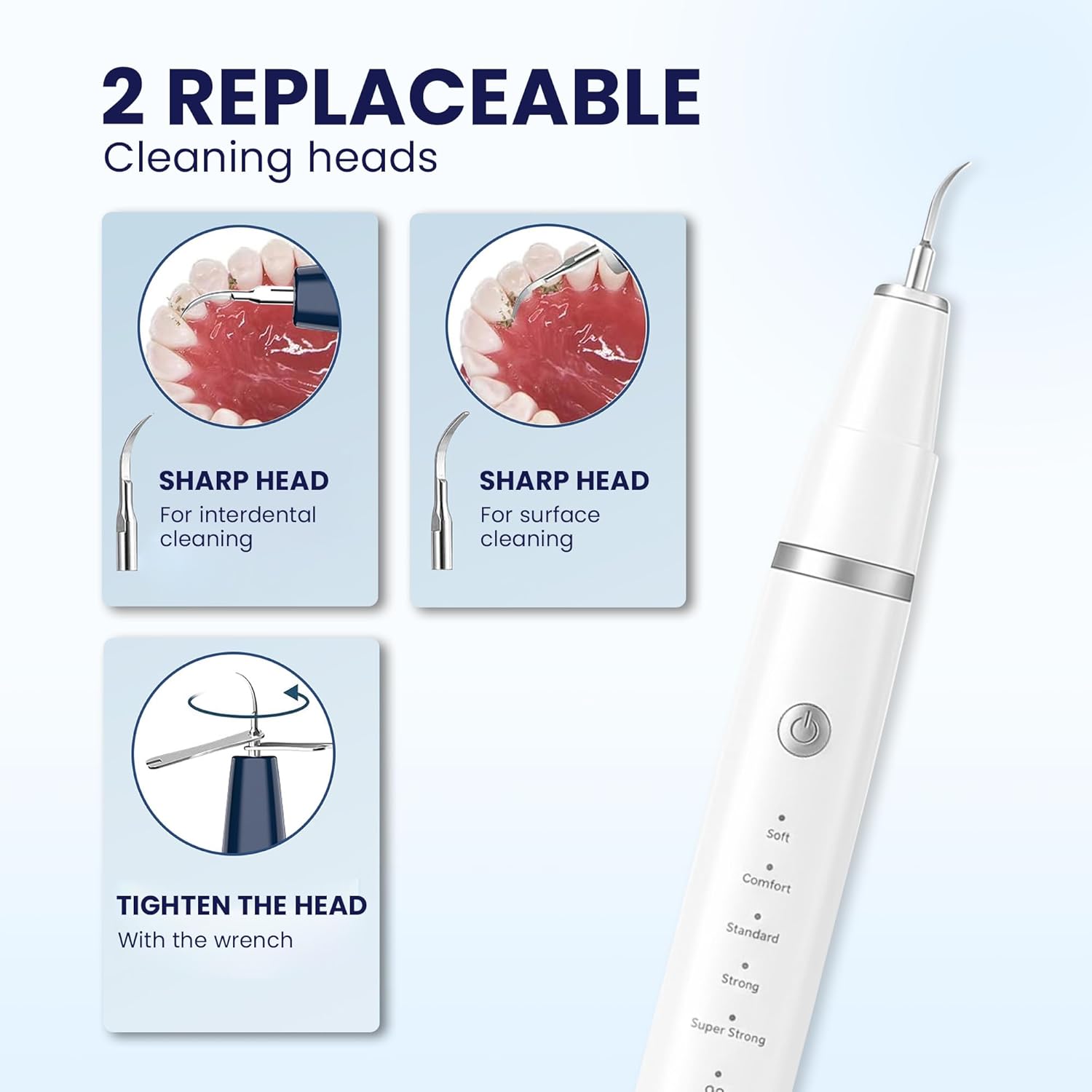 Detalle 2 de HOKIN Plaque Remover Dental Care Kit: Stainless Steel Teeth Cleaning Tools for All the Family