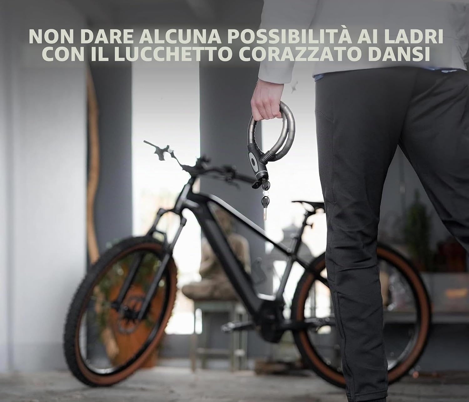 Thumbnail 6 de DANSI Lucchetto blindato per biciclette con combinazione numerica – 18x850 mm