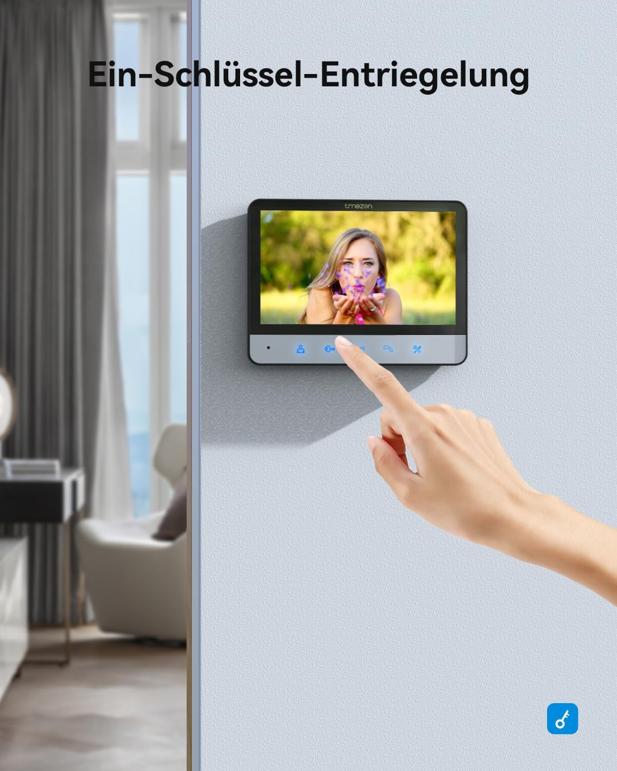 Detalle 2 de TMEZON Video Türsprechanlage 7 Zoll