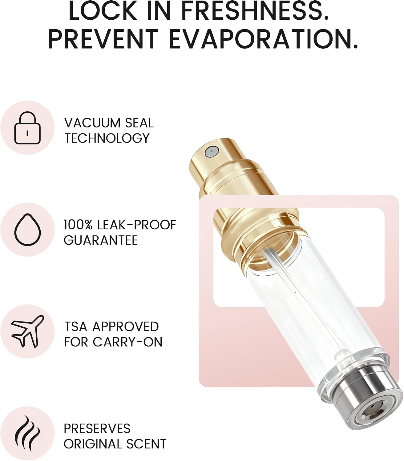Detalle de EYECURL 5ml Perfume Atomiser Pocket Leakproof