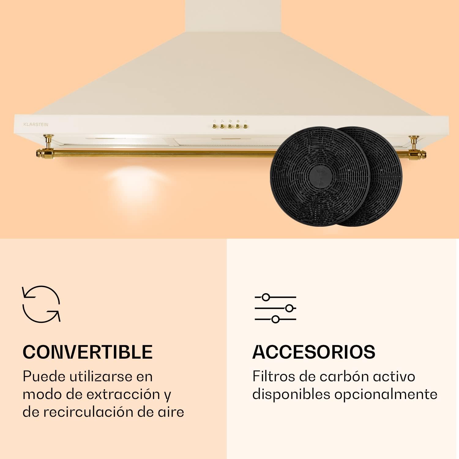 Thumbnail 4 de Klarstein Campana Extractora Decorativa 90 cm
