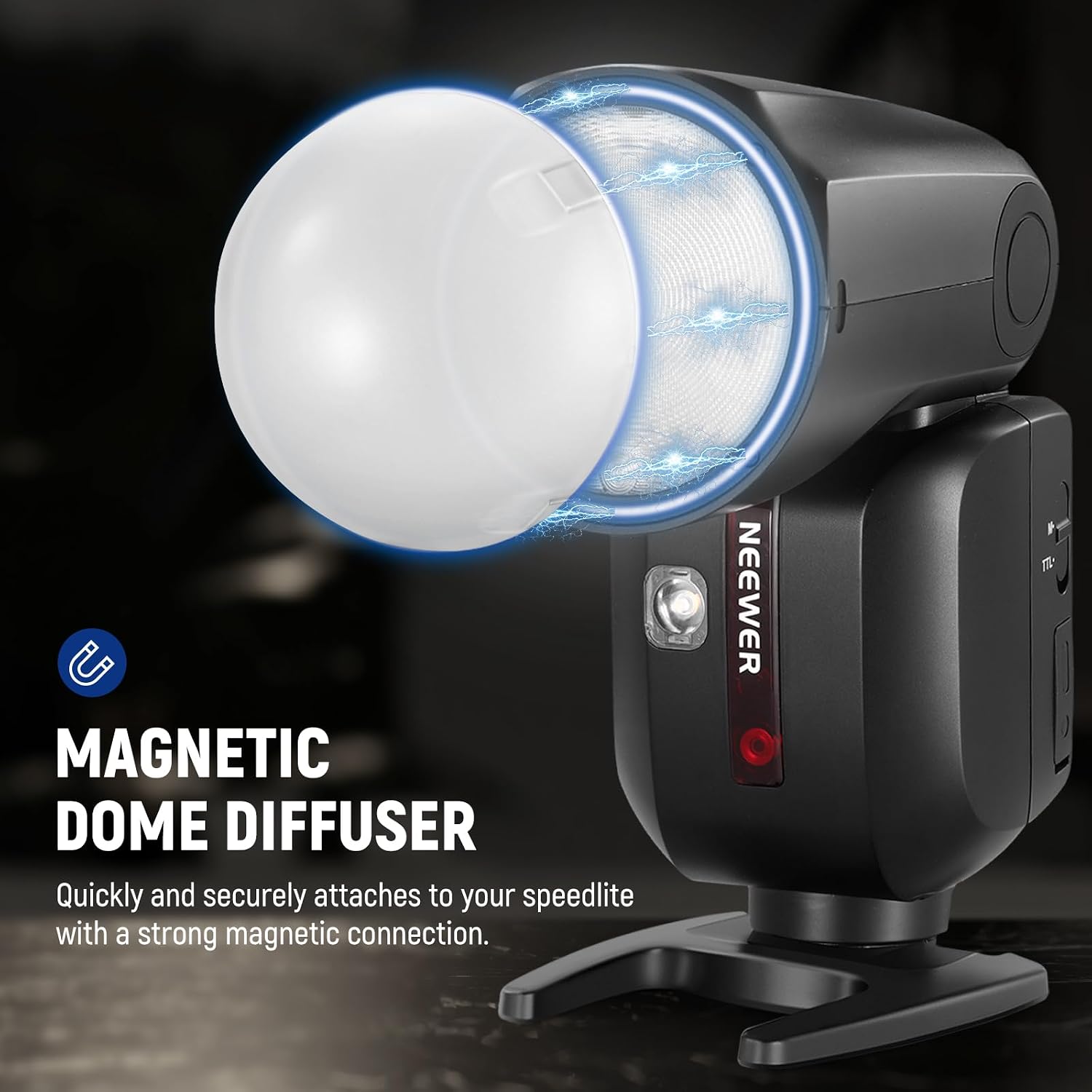 Detalle 2 de NEEWER Z2-C 76Ws Round Head Flash