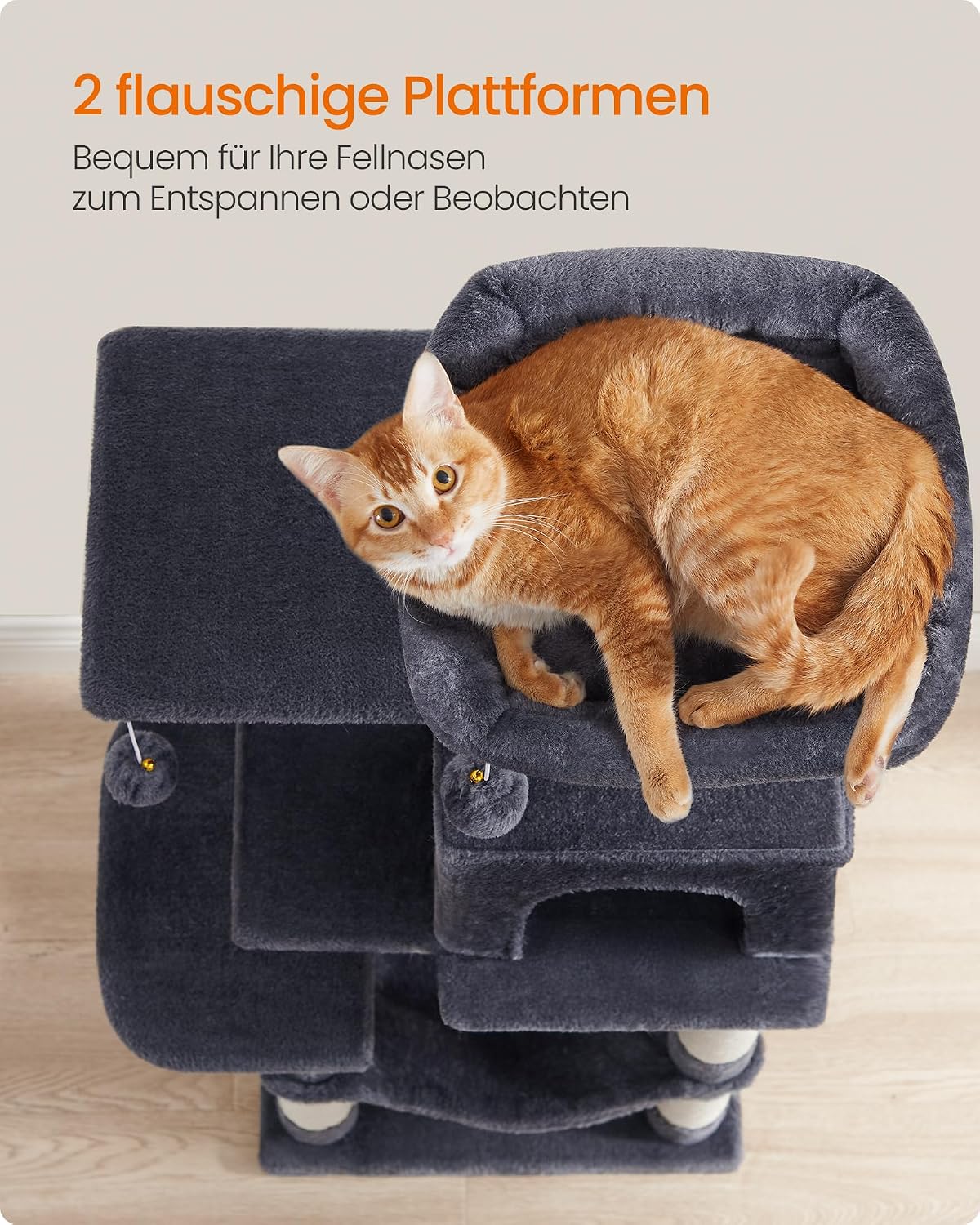 Thumbnail 4 de Feandrea Kratzbaum 112 cm Katzenspielhaus