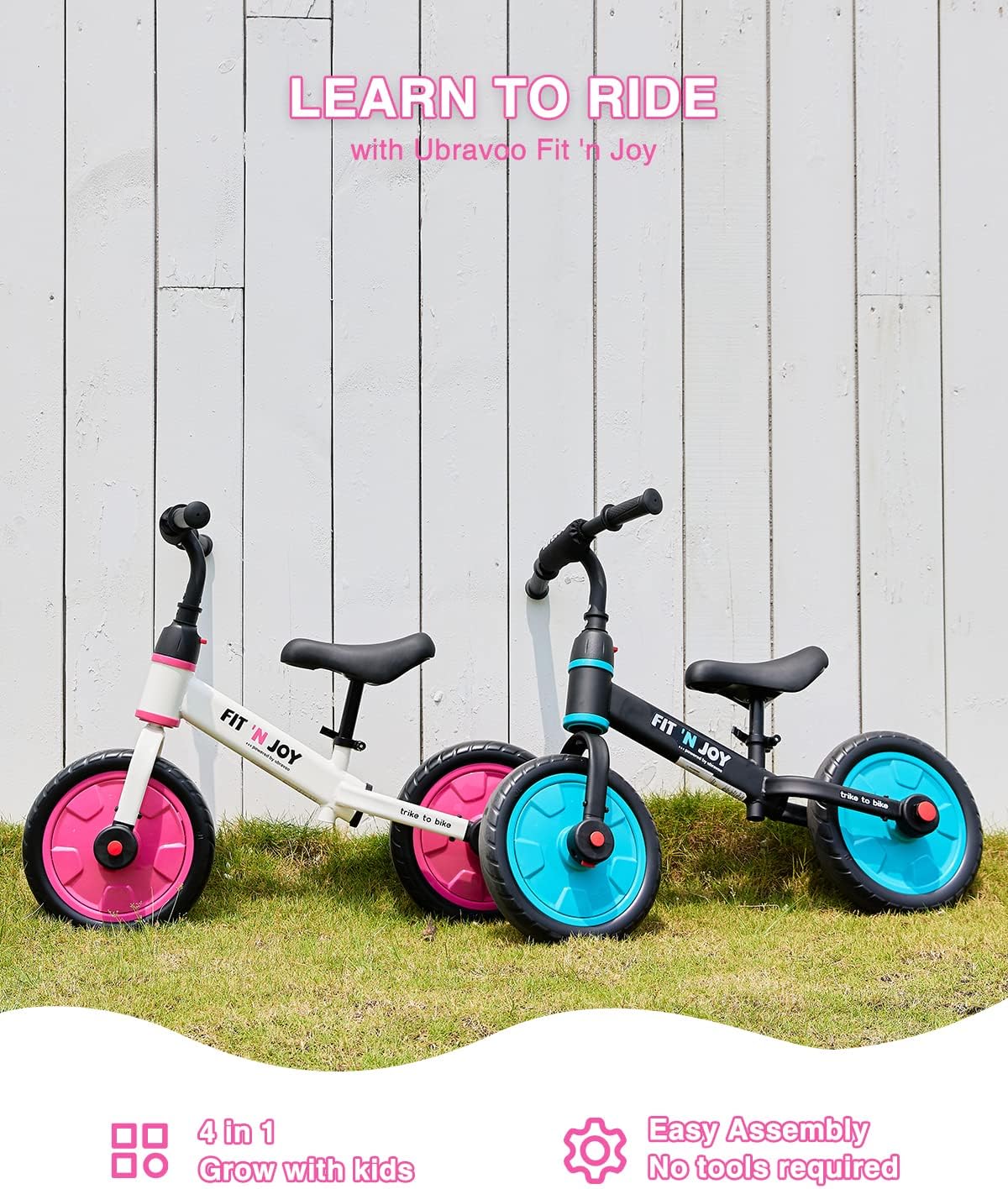 Detalle 2 de UBRAVOO Fit 'n Joy vélo d’entraînement 4 en 1