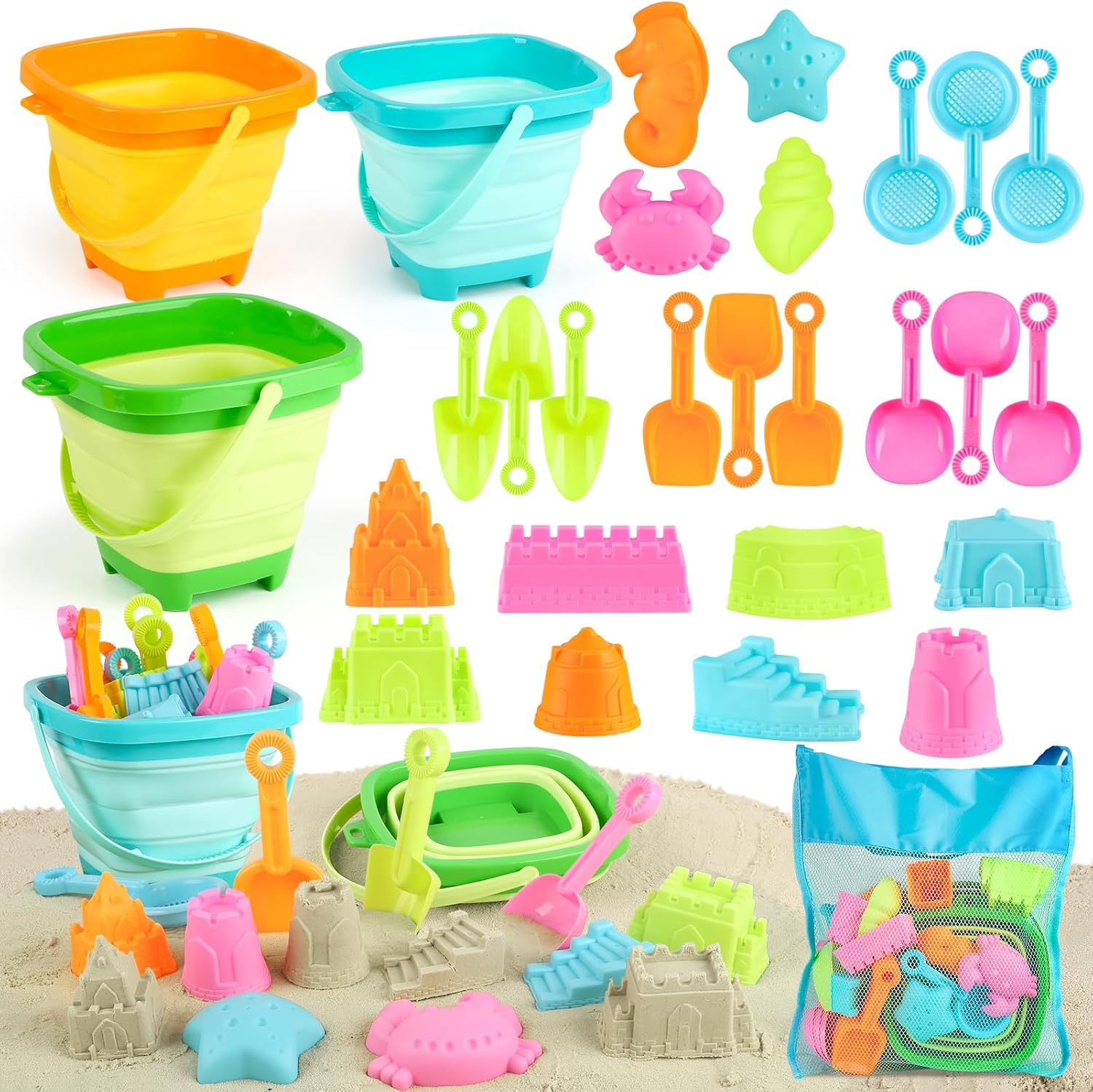 Detalle de YIMORE Sandspielzeug Strandset 28 Teile