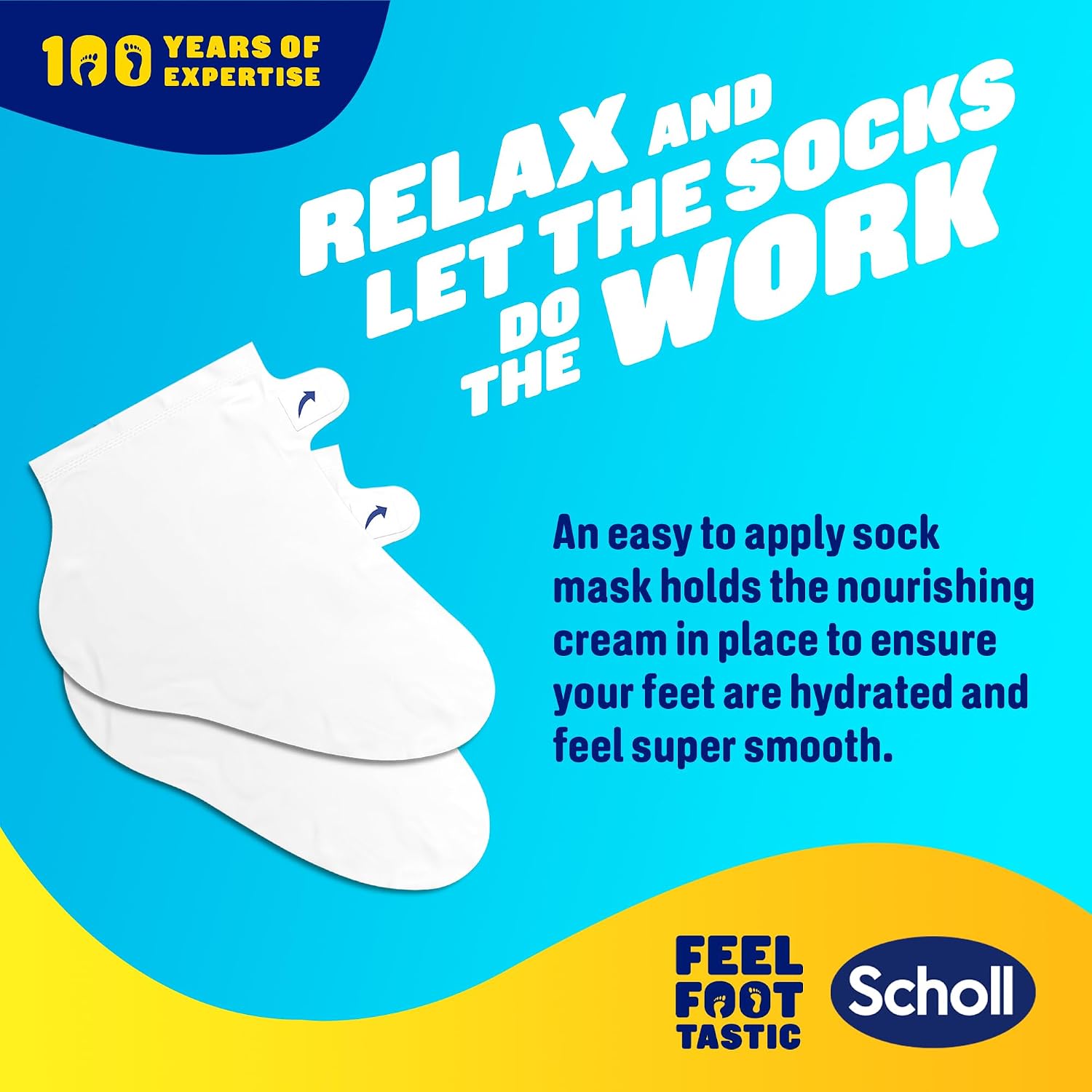 Detalle 1 de Scholl ExpertCare PediMask Foot Mask Socks 4-Pairs