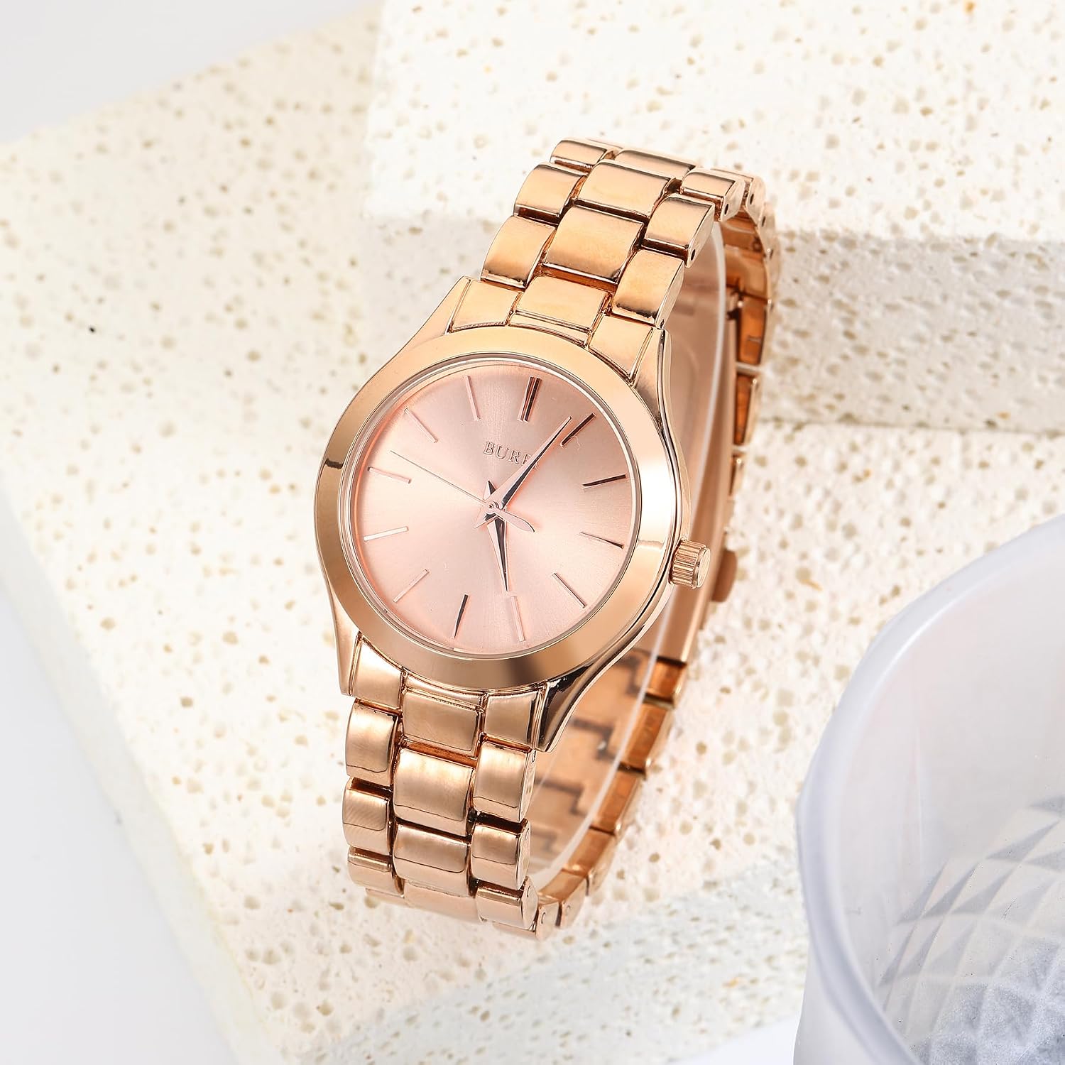 Detalle de BUREI Reloj minimalista 33 mm para mujer