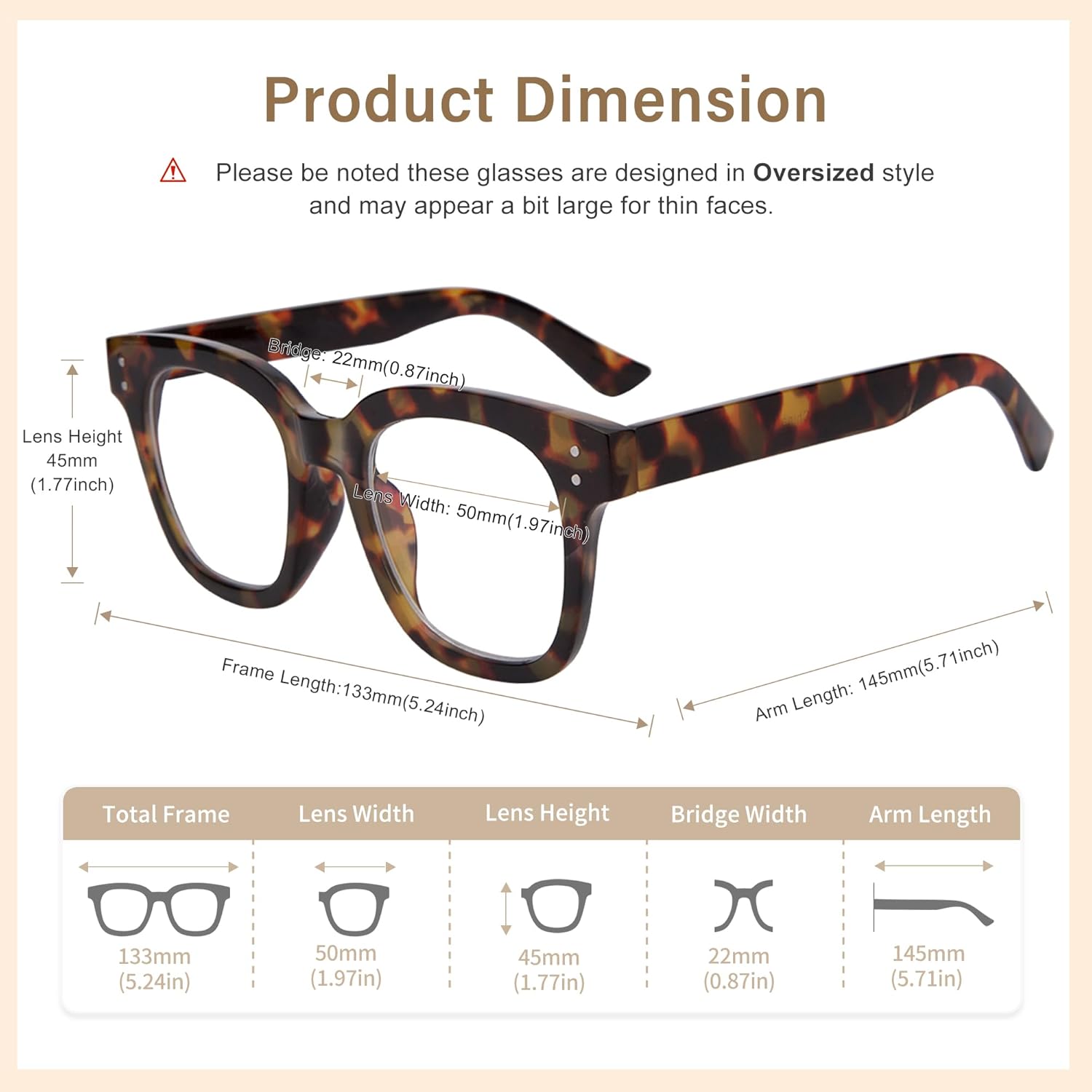 Thumbnail 3 de Madison Avenue Oversize Blue Light Glasses for Women 👓