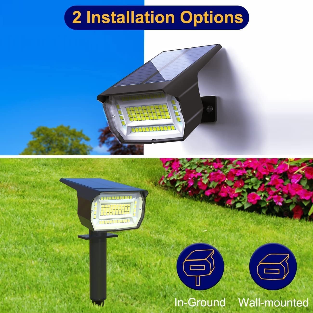 Thumbnail 4 de LOTMOS 4 Pack Solar Spot Lights, 72 LED