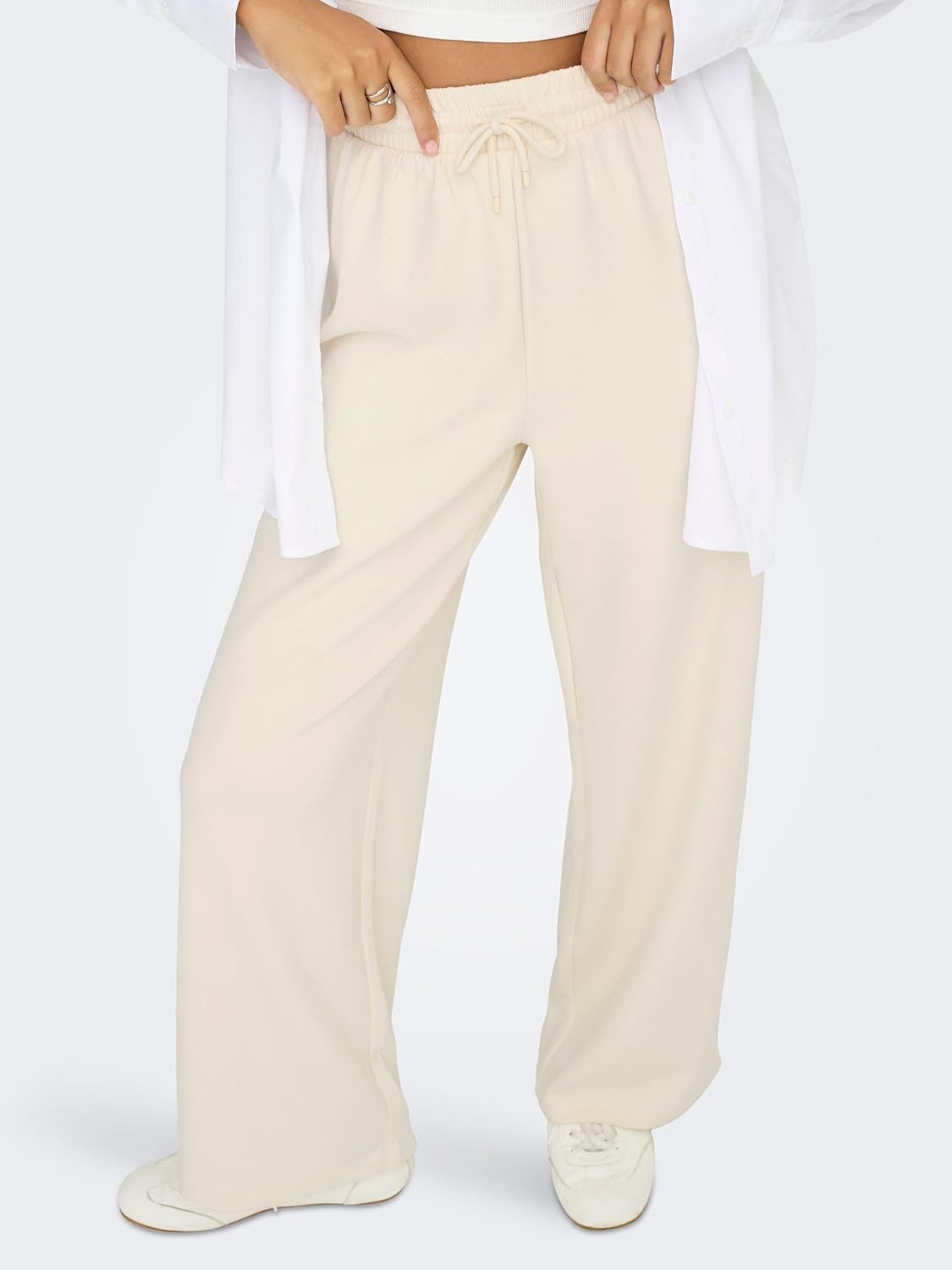 Detalle de ONLY Onlscarlett Wide Pant Swt Noos Donna