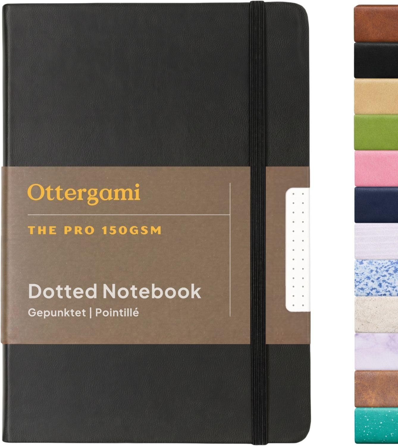 Detalle de Ottergami Bullet Dotted Journal A5 – gepunktetes Hardcover-Notizbuch mit 150g/m² Papier