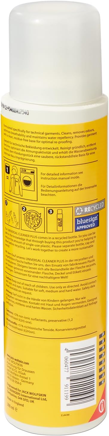 Detalle 2 de Jack Wolfskin 77031_5000_OS Universal Cleaner Plus, 300 ml laundry detergent