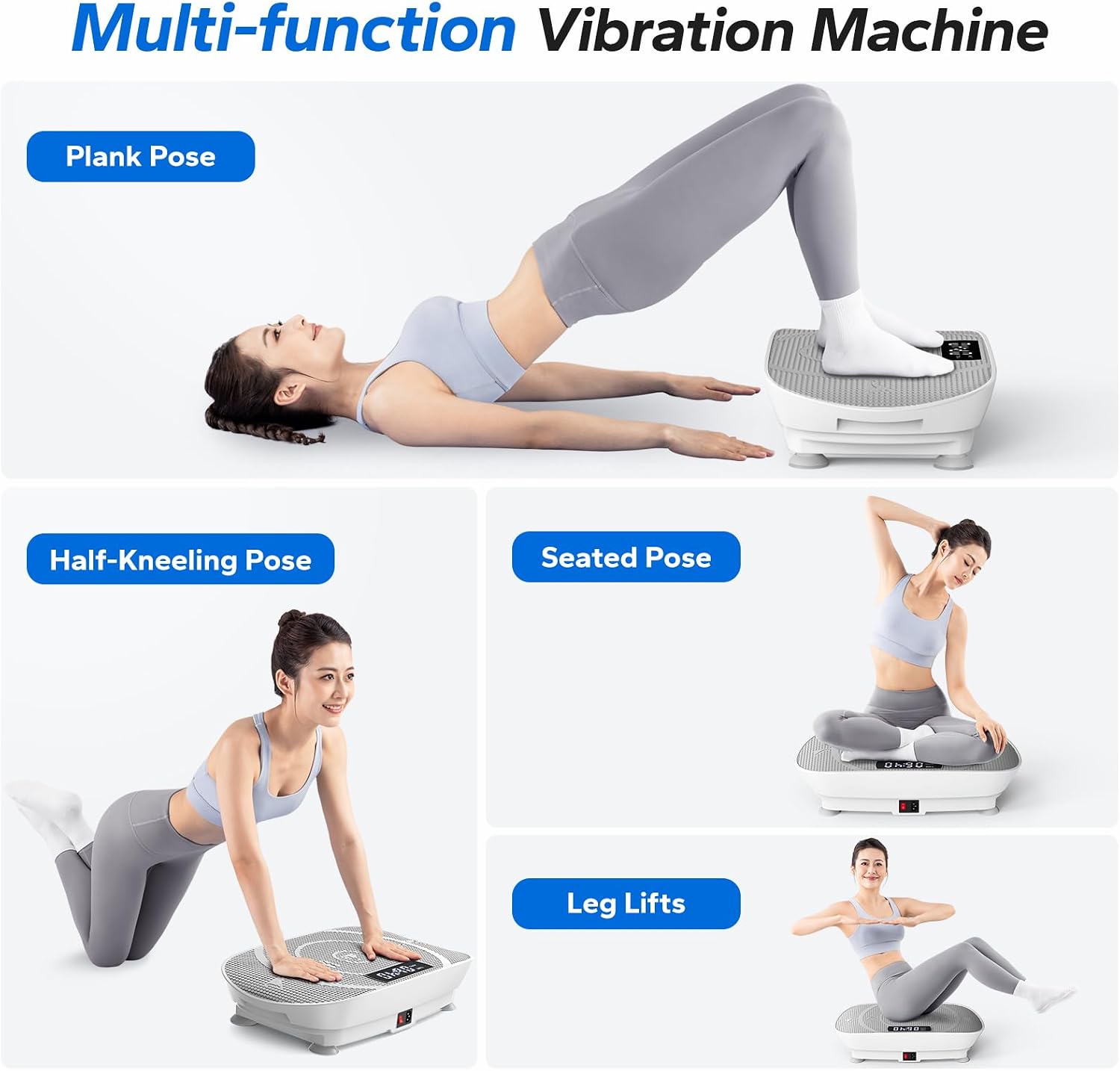 Thumbnail 6 de MERACH CV30 Pro Curved Vibration Plate, 10 Levels, Bluetooth, 400 lb Capacity