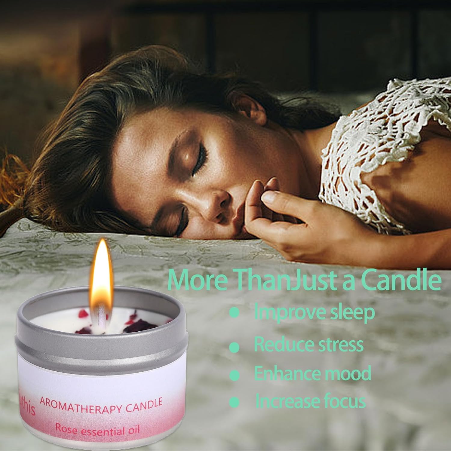 Detalle de Scented Candles Gifts for Women – 6-Pack Soy Wax Aromatherapy Candle Set