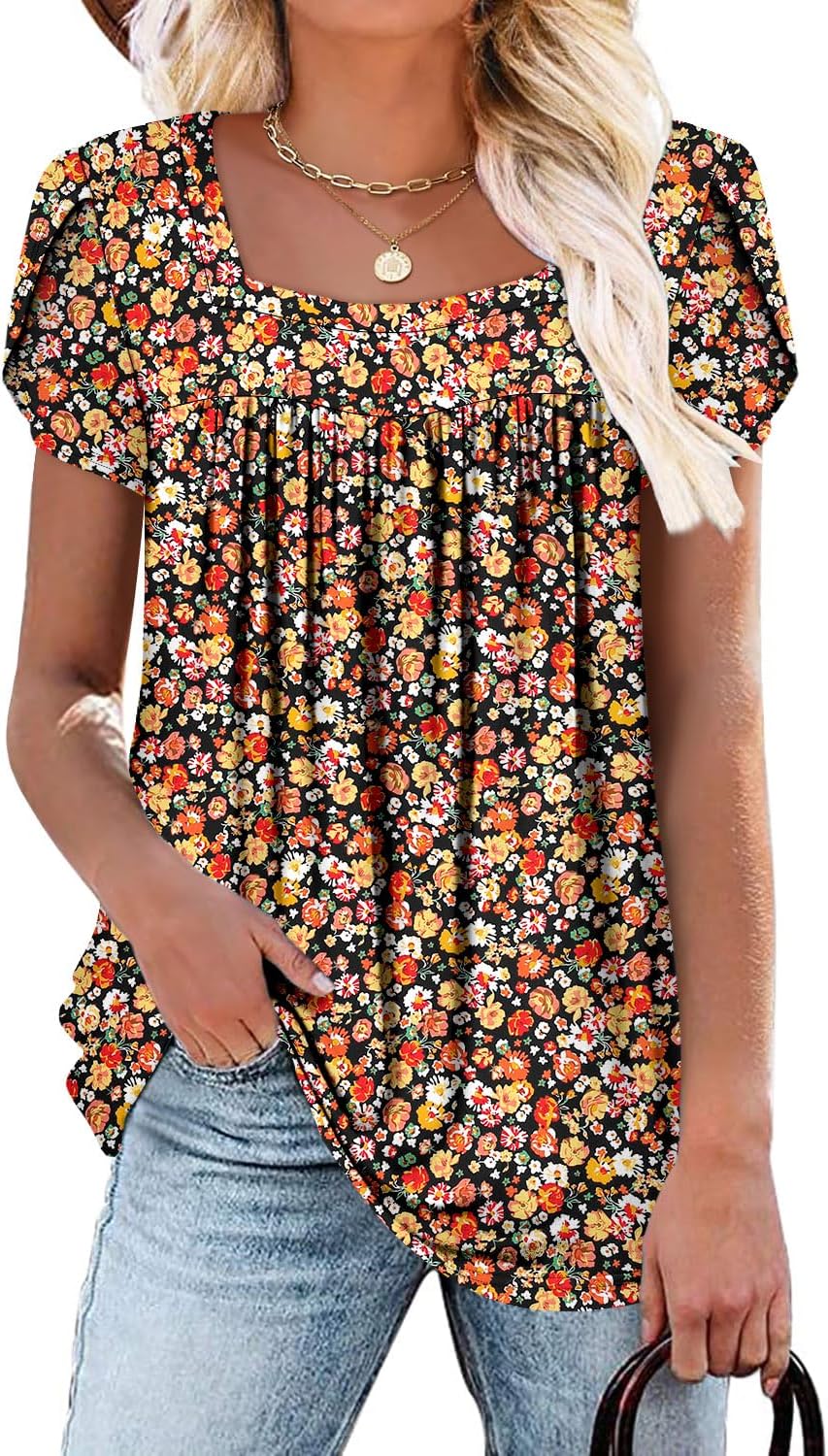 Detalle 1 de CHICZONE square neck tunic top
