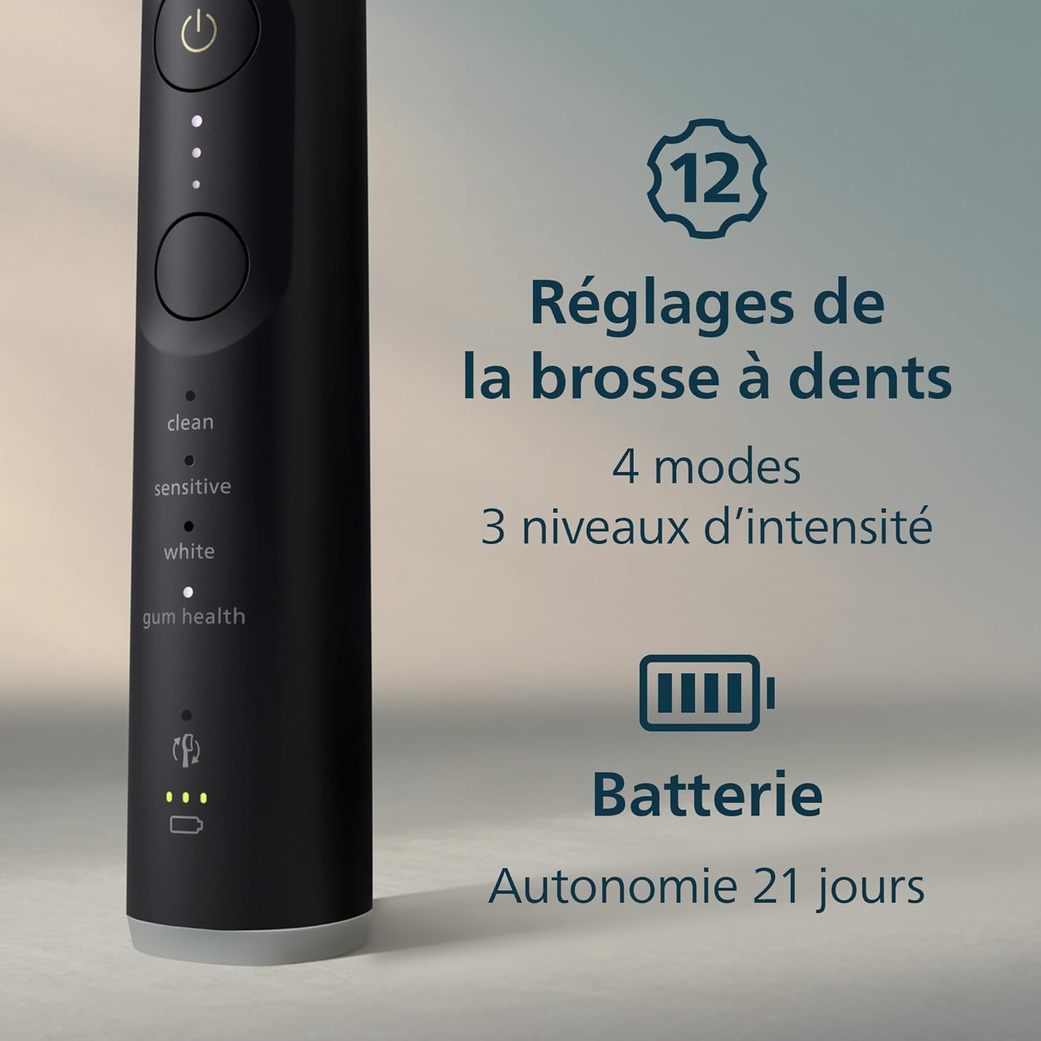 Thumbnail 6 de Philips Sonicare 7100 (HX7429/03) : brosse à dents électrique sonique connectée, pack de 2