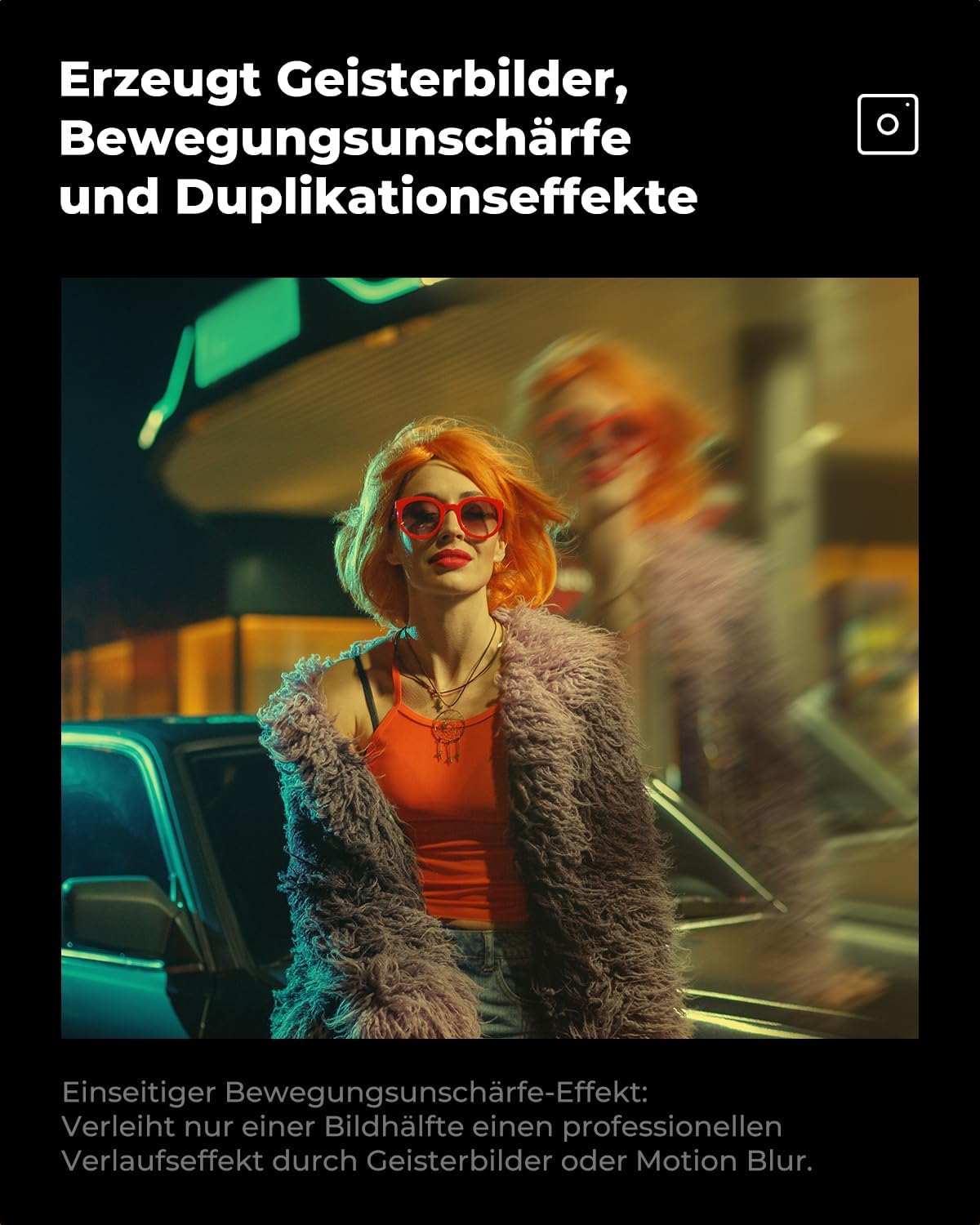 Thumbnail 2 de K&F CONCEPT 67mm Einzelbewegungsunschärfe-Effektfilter (Nano-B Serie) – kreativer Kameraobjektivfilter aus optischem Glas