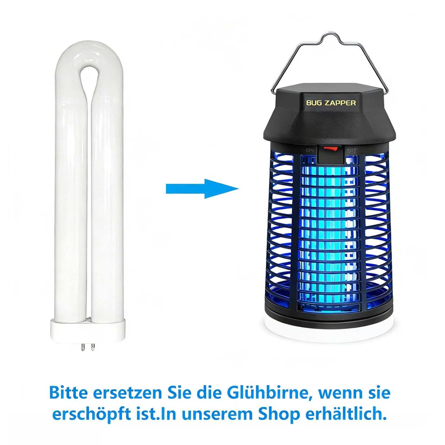 Thumbnail 6 de Insektenvernichter Elektrisch 4200V – 2-in-1 Mückenlampe mit LED-Licht, IPX4, kompakt und tragbar