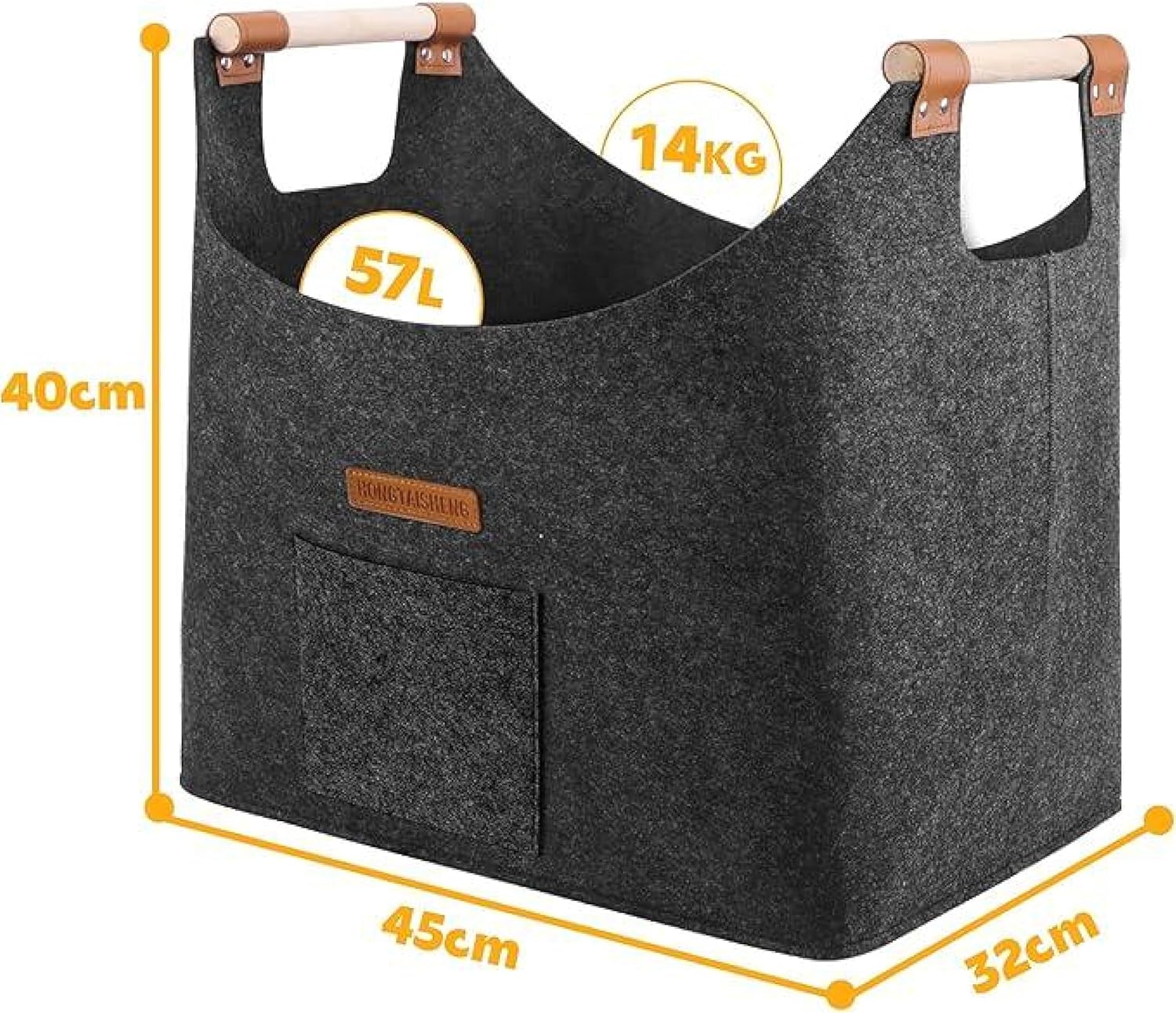 Thumbnail 1 de HONGTAISHENG Panier bois 50 L