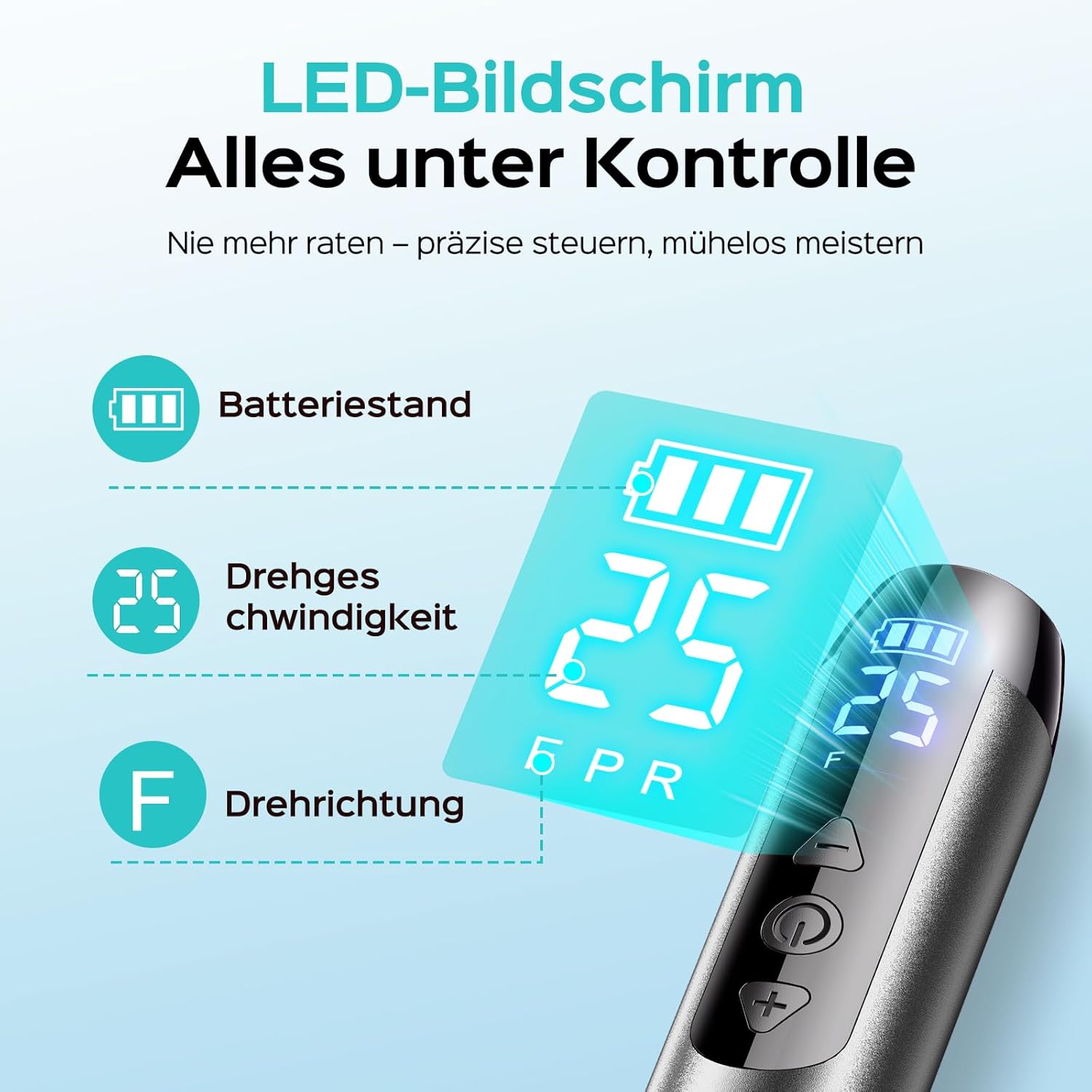 Detalle 2 de COSLUS Kabellos Tragbar Elektrischer Nagelfräser