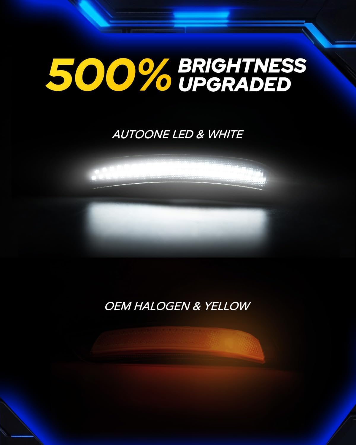 Thumbnail 2 de Dodge Charger LED Side Marker Lights White 4PCs