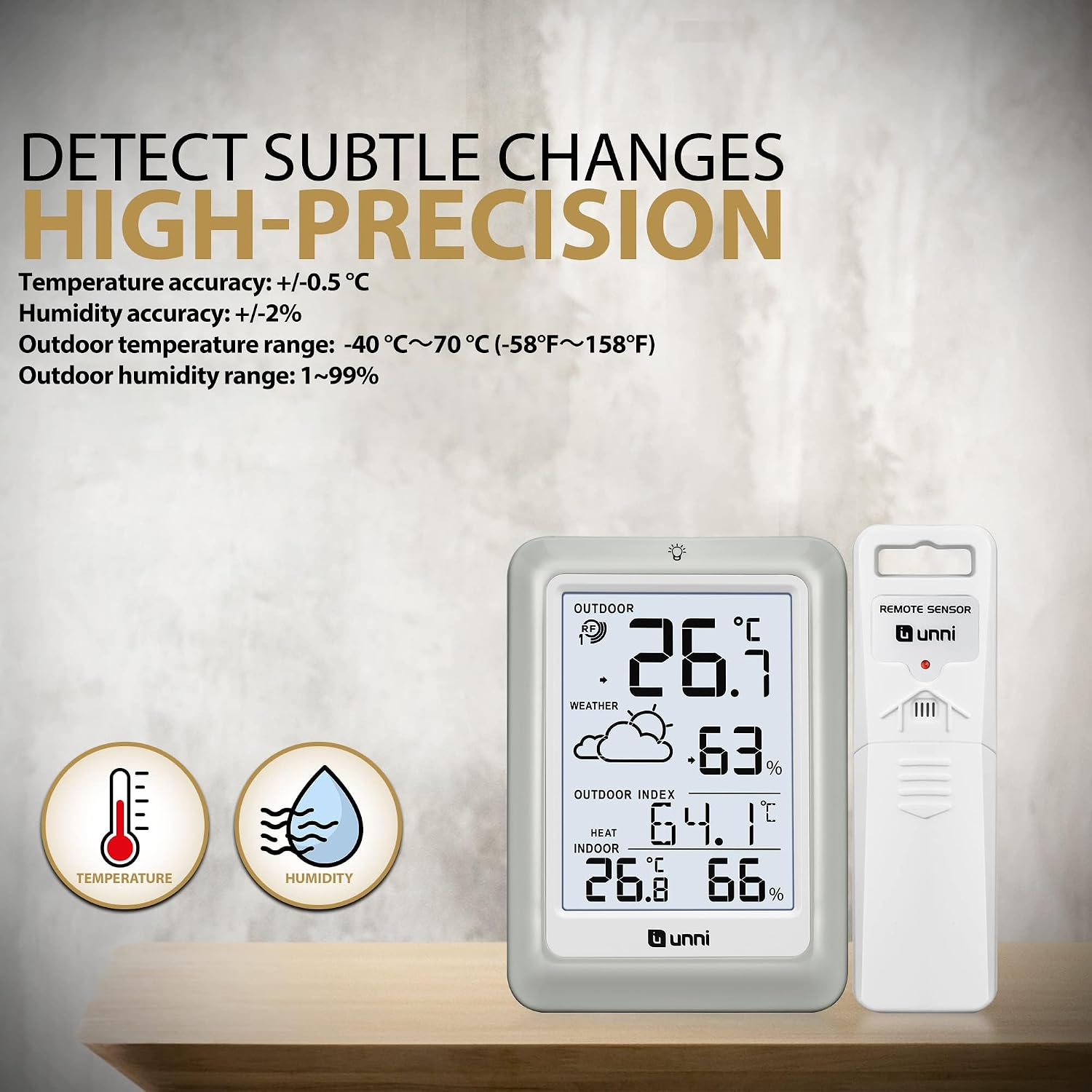 Detalle de U UNNI Wireless Weather Station 100m Range