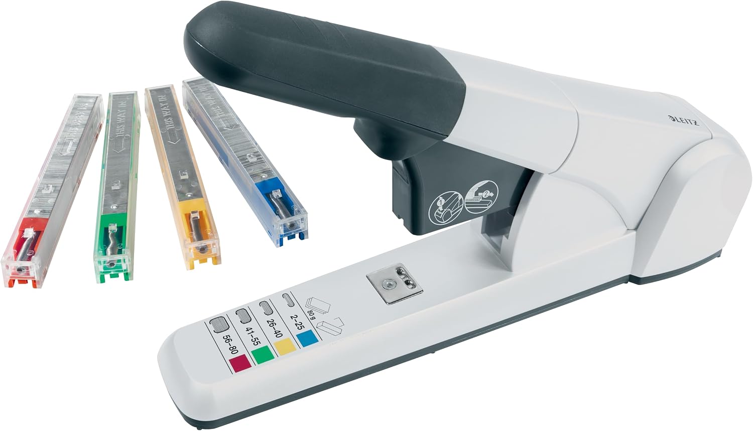 Thumbnail 5 de Leitz Agrafeuse de Bureau Heavy Duty Flat Clinch — 60 feuilles, finition argentée