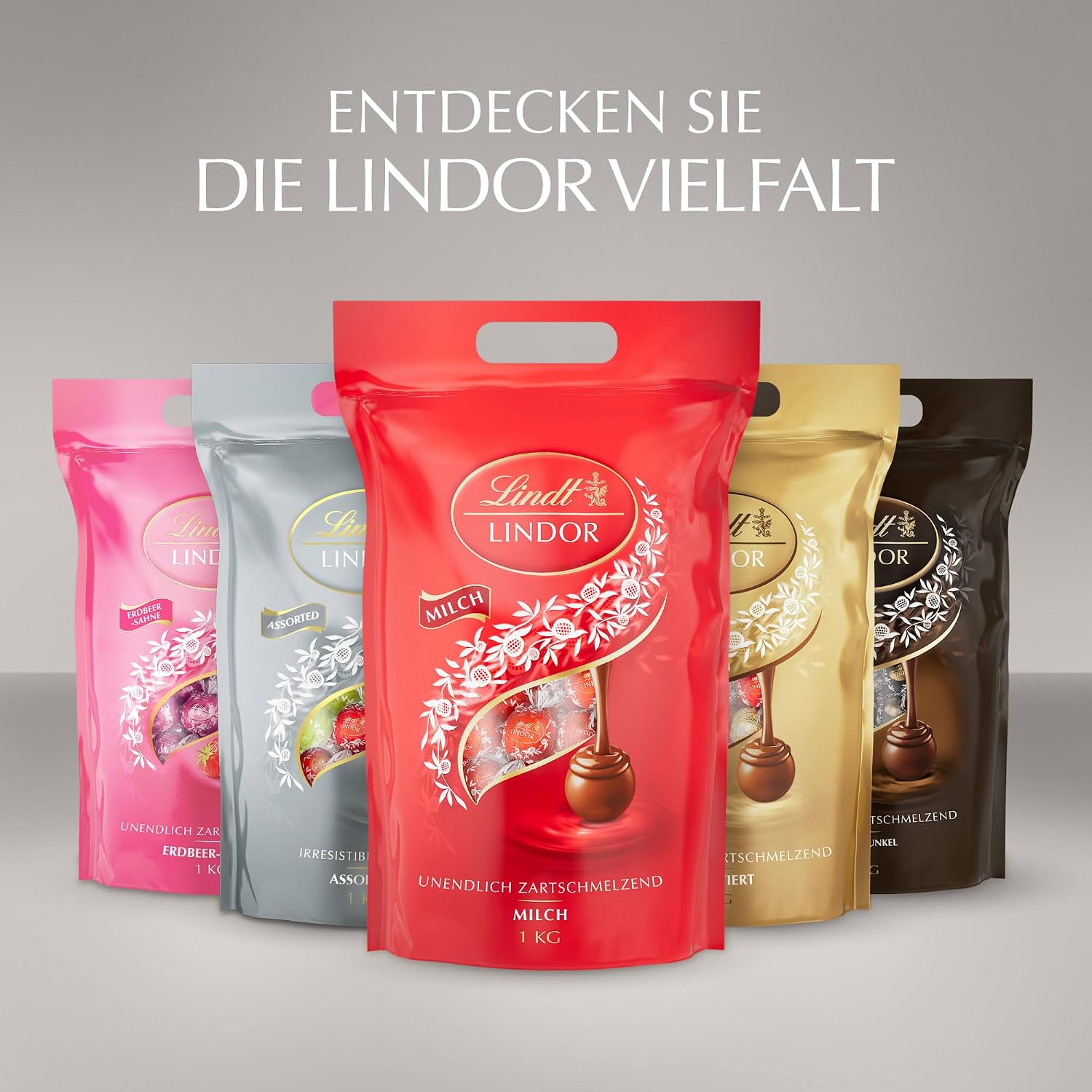 Detalle 1 de Lindt LINDOR Silber Mischung 1 kg