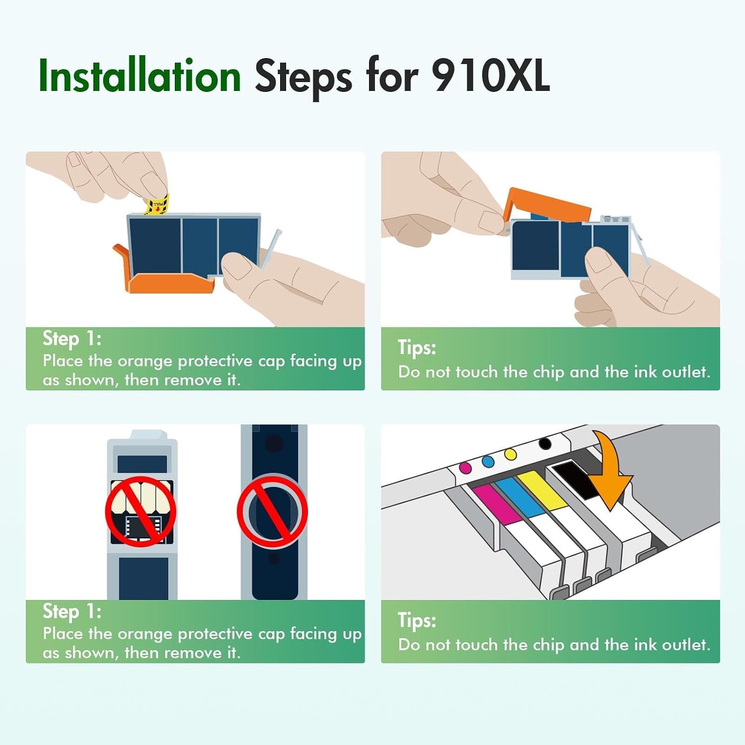 Detalle de 910XL Ink Cartridges, 4-Pack