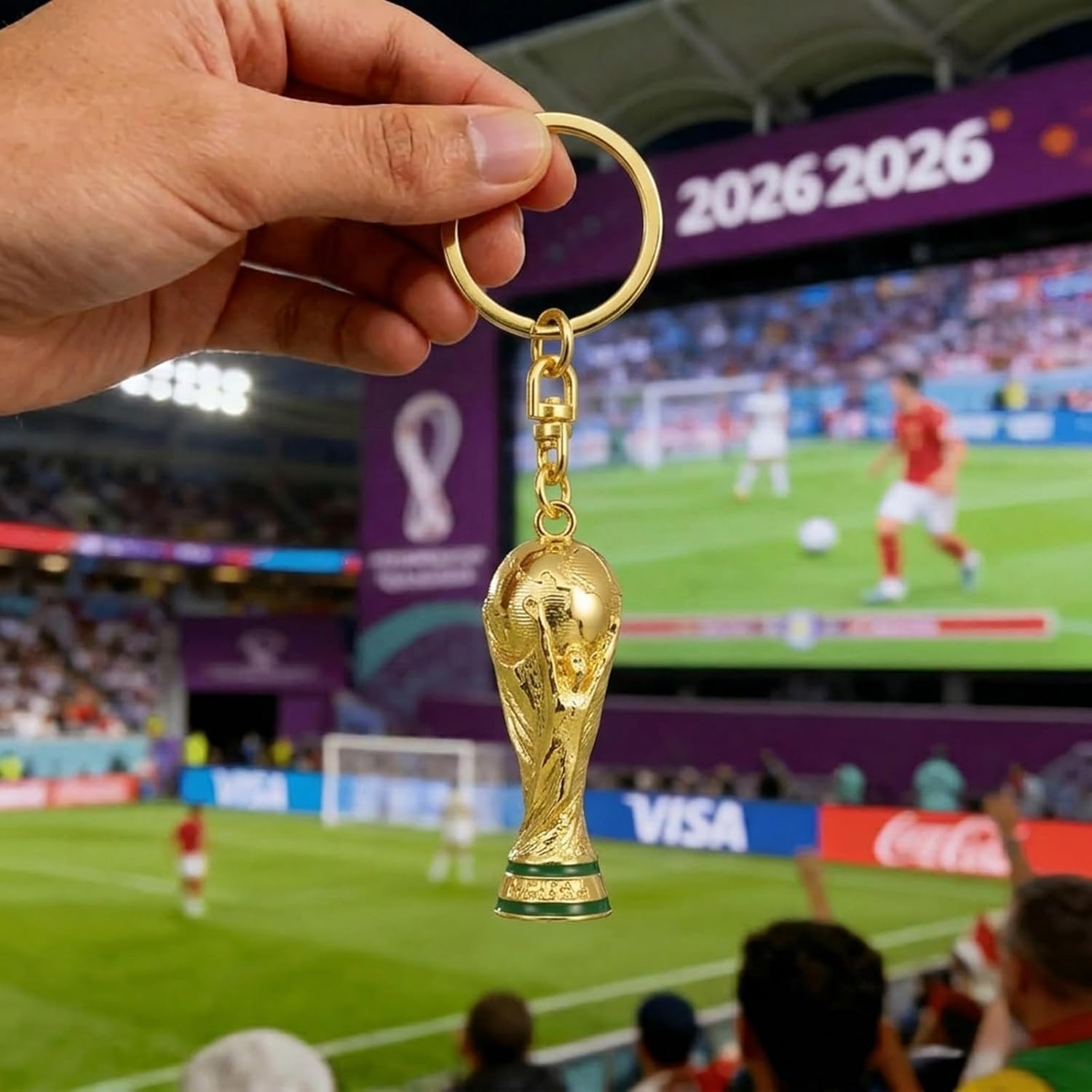 Detalle de Porte-clés officiel FIFA World Cup 2026 – Édition Collector en alliage de zinc premium