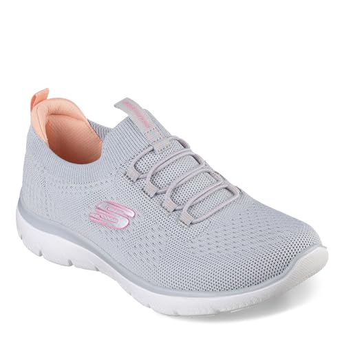 Thumbnail 3 de Skechers Mujer Summits Top Player en Gray Knit/Pink & Coral Trim (talla 41 EU)
