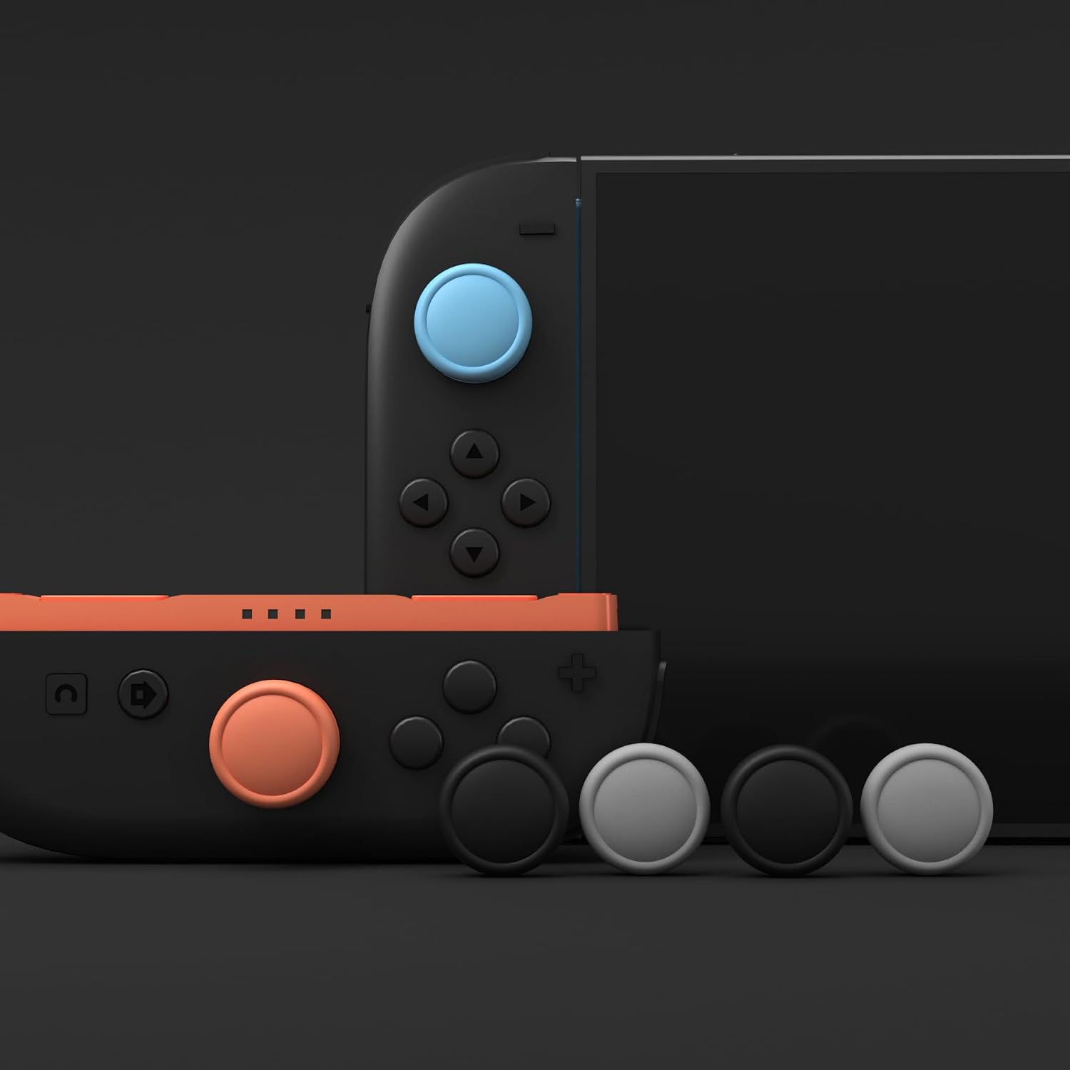 Detalle de PlayVital Thumb Grips for Nintendo Switch 2, 8-pack