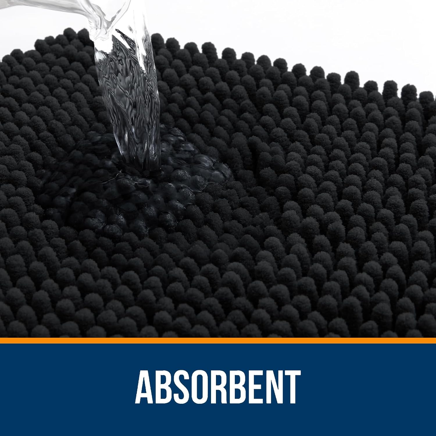 Thumbnail 3 de OLANLY 36 x 24 Inch Bath Mat, Absorbent Soft Rubber-Backed