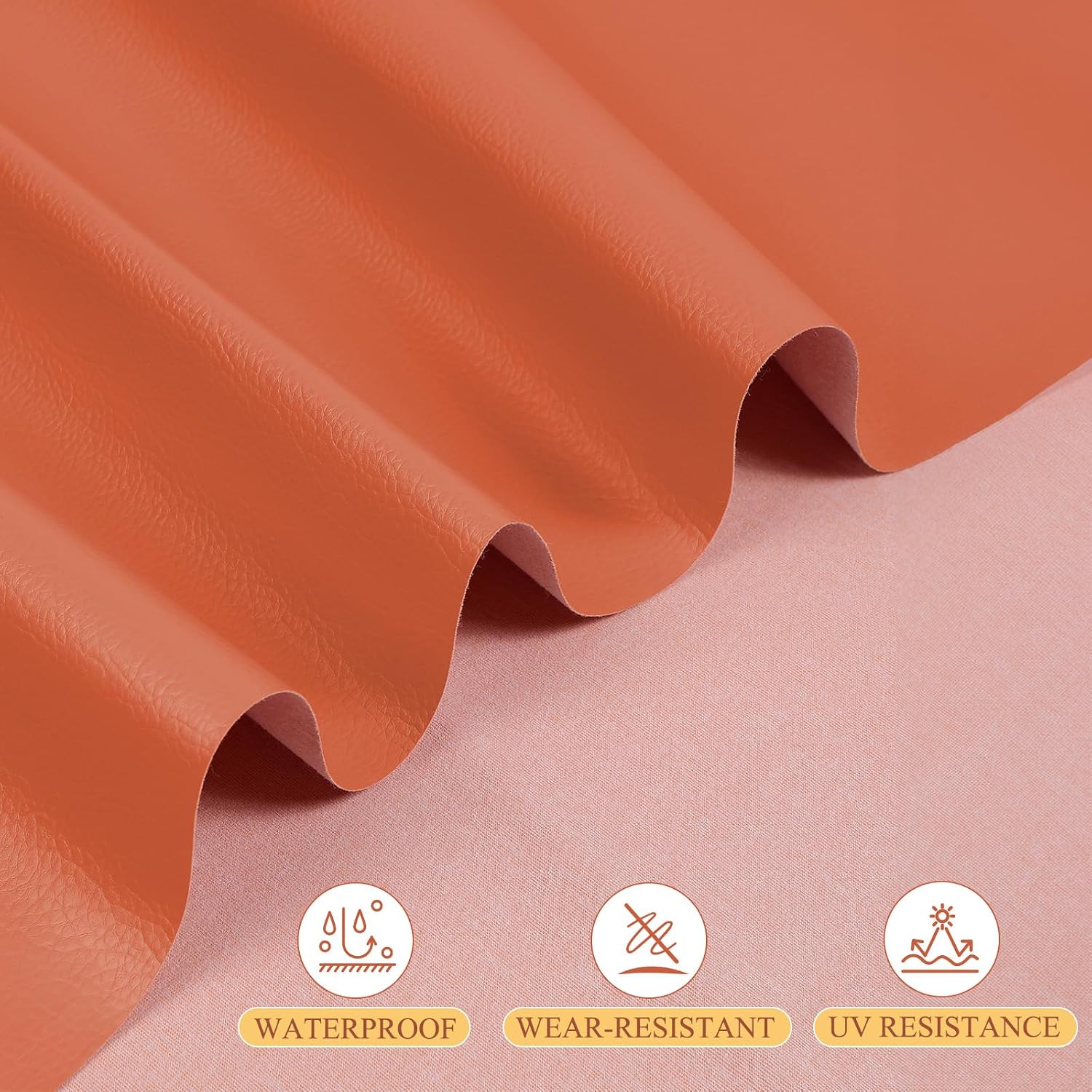 Detalle 2 de Faux Leather Upholstery Fabric, 0.7 mm