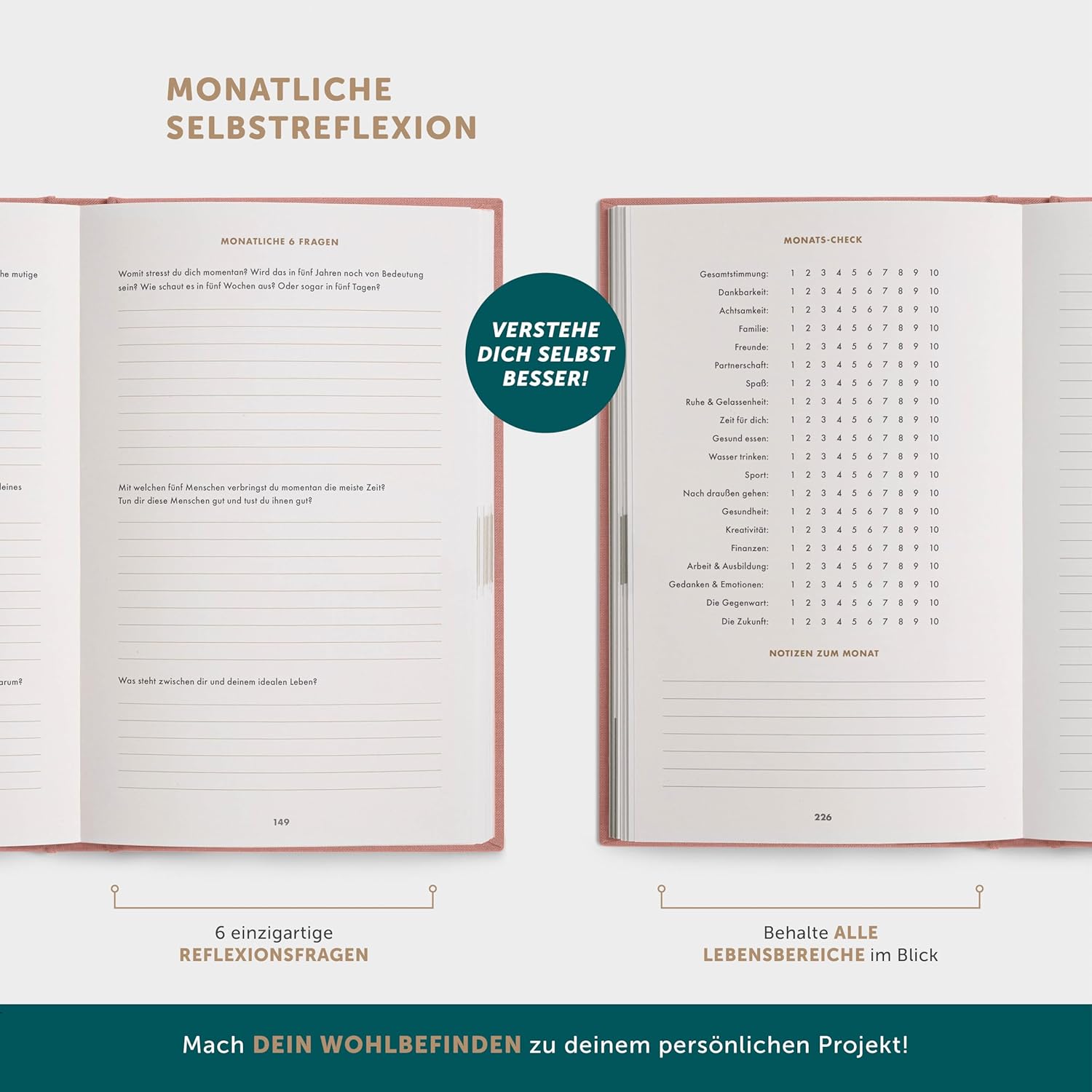 Thumbnail 4 de 6-Minuten® Tagebuch 2026 – Dankbarkeitstagebuch 📘