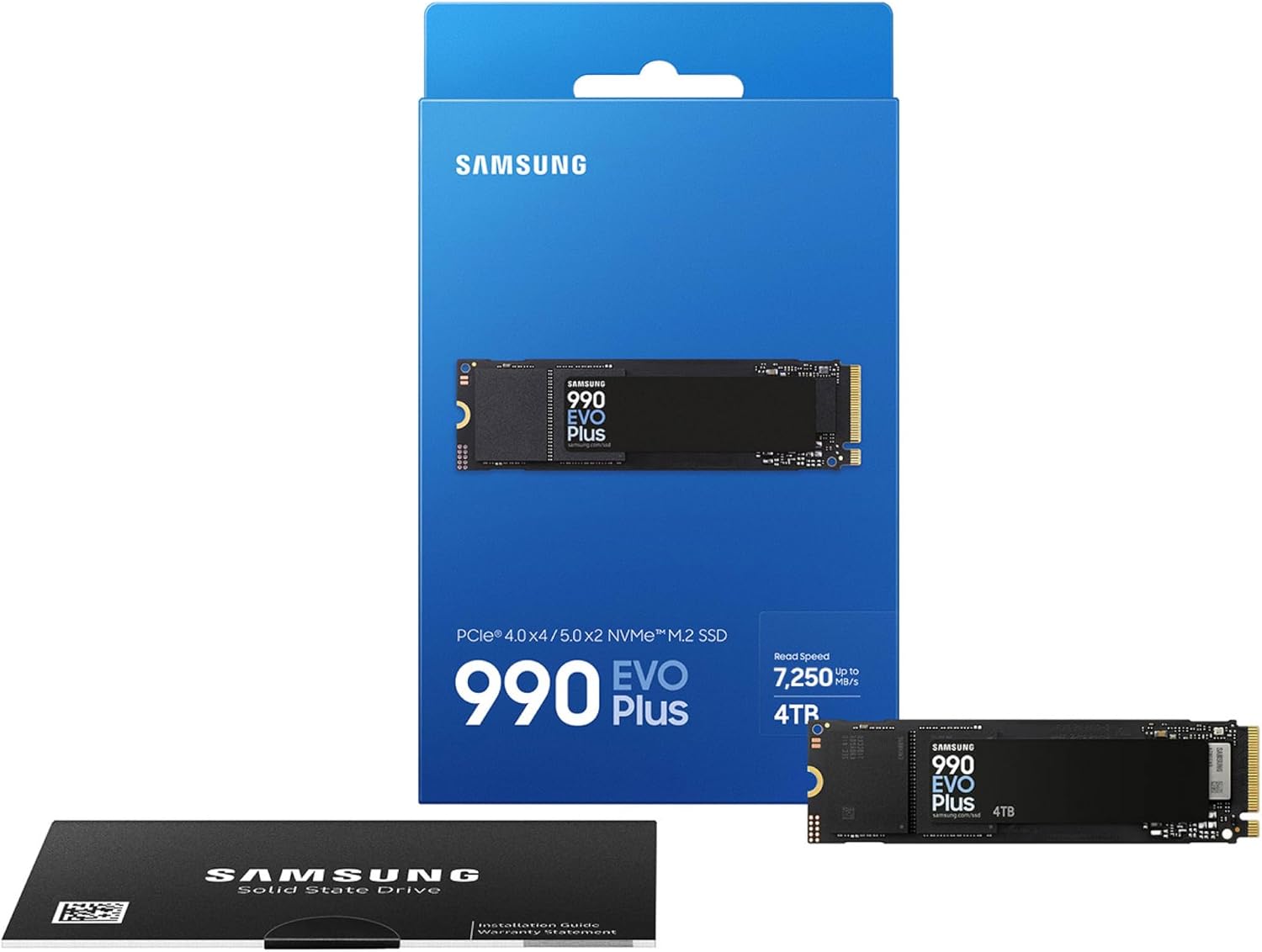 Detalle de Samsung SSD 990 EVO Plus 4TB (PCIe 4.0 x4, M.2 2280) — High-Speed Storage for Large Files