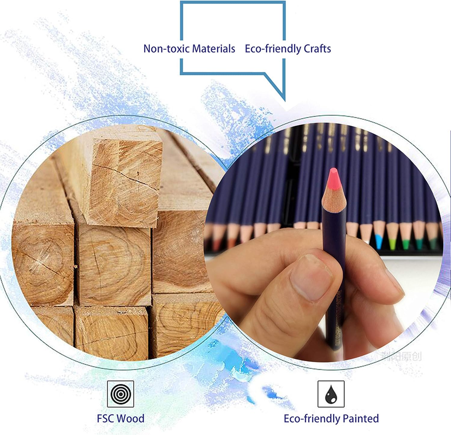 Thumbnail 3 de WGOT Matite da disegno 72 pezzi