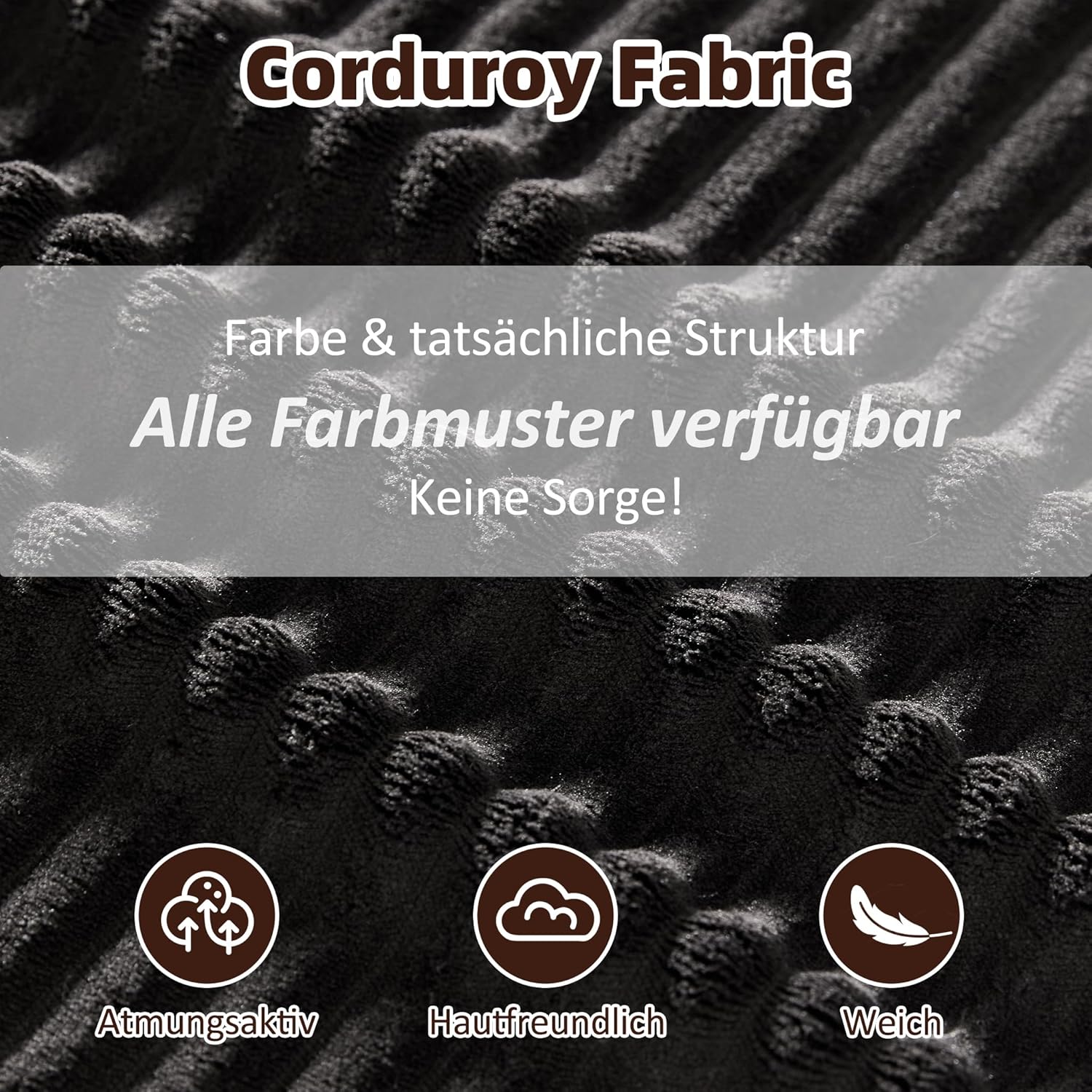 Detalle de Litbird modulares L-förmiges Ecksofa mit Schlaffunktion und Chaiselongue links – rahmenloses Schlafsofa, schwarz