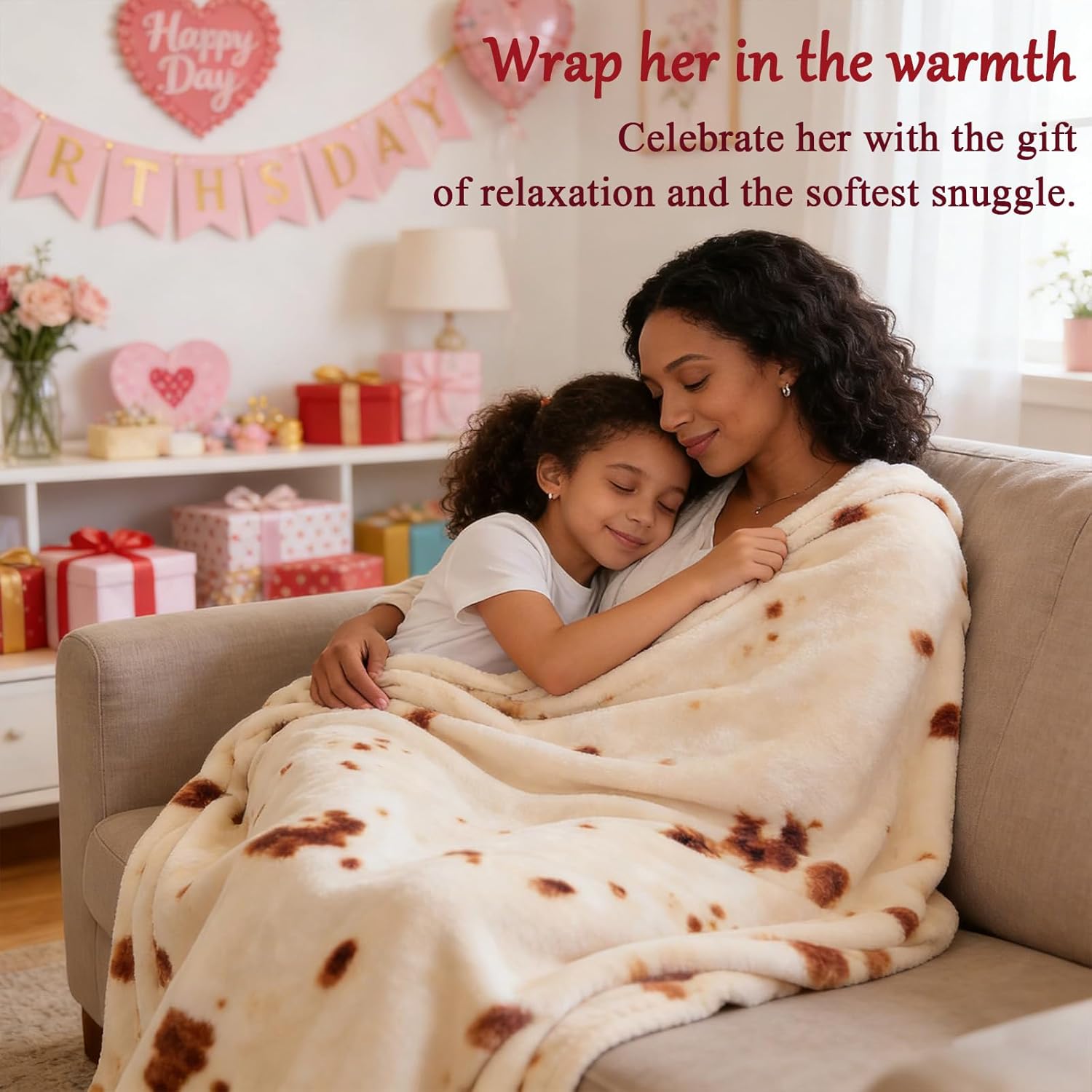 Detalle de SeaRoomy Burritos Tortilla Throw Blanket 60 in