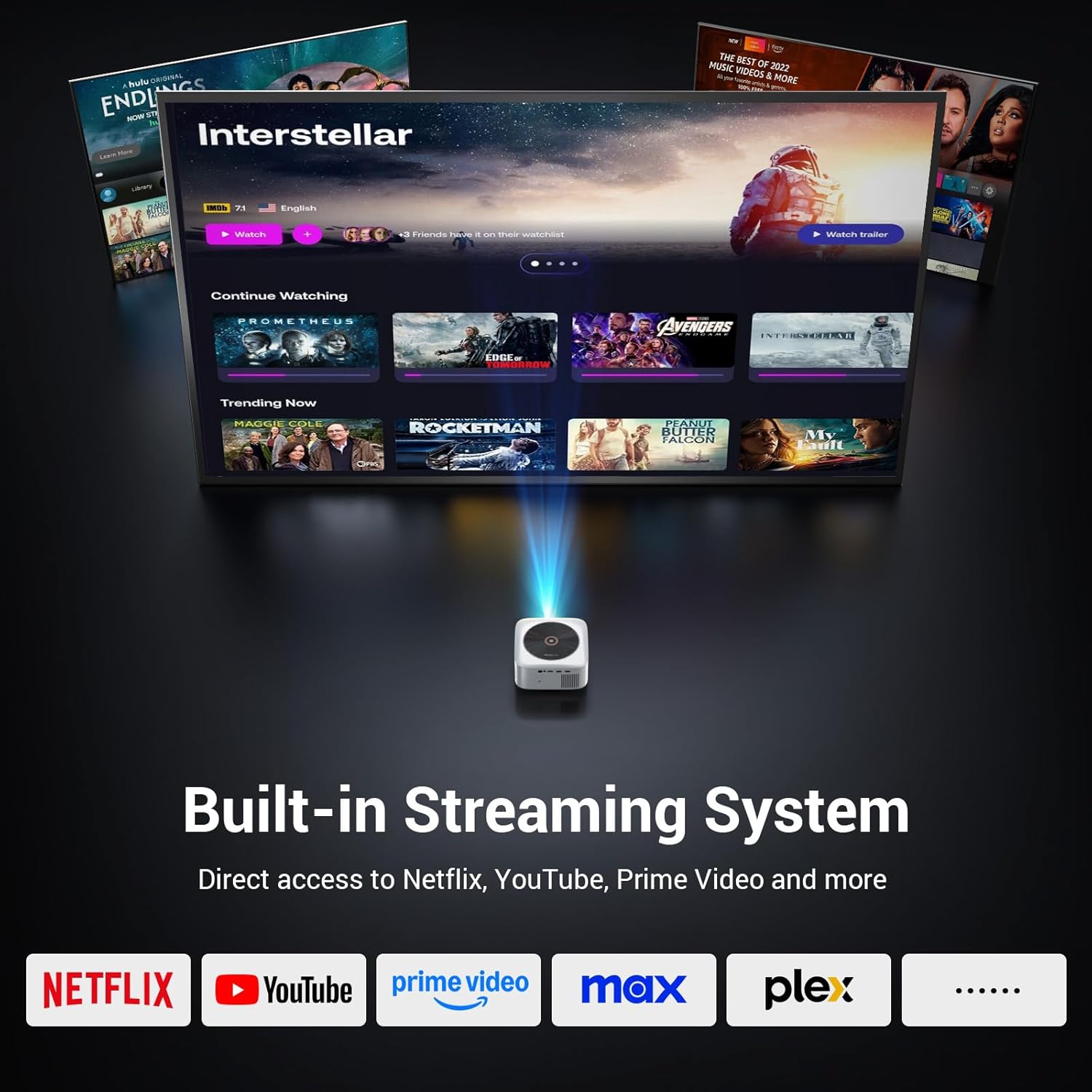 Detalle de HAPPRUN Smart Projector J7